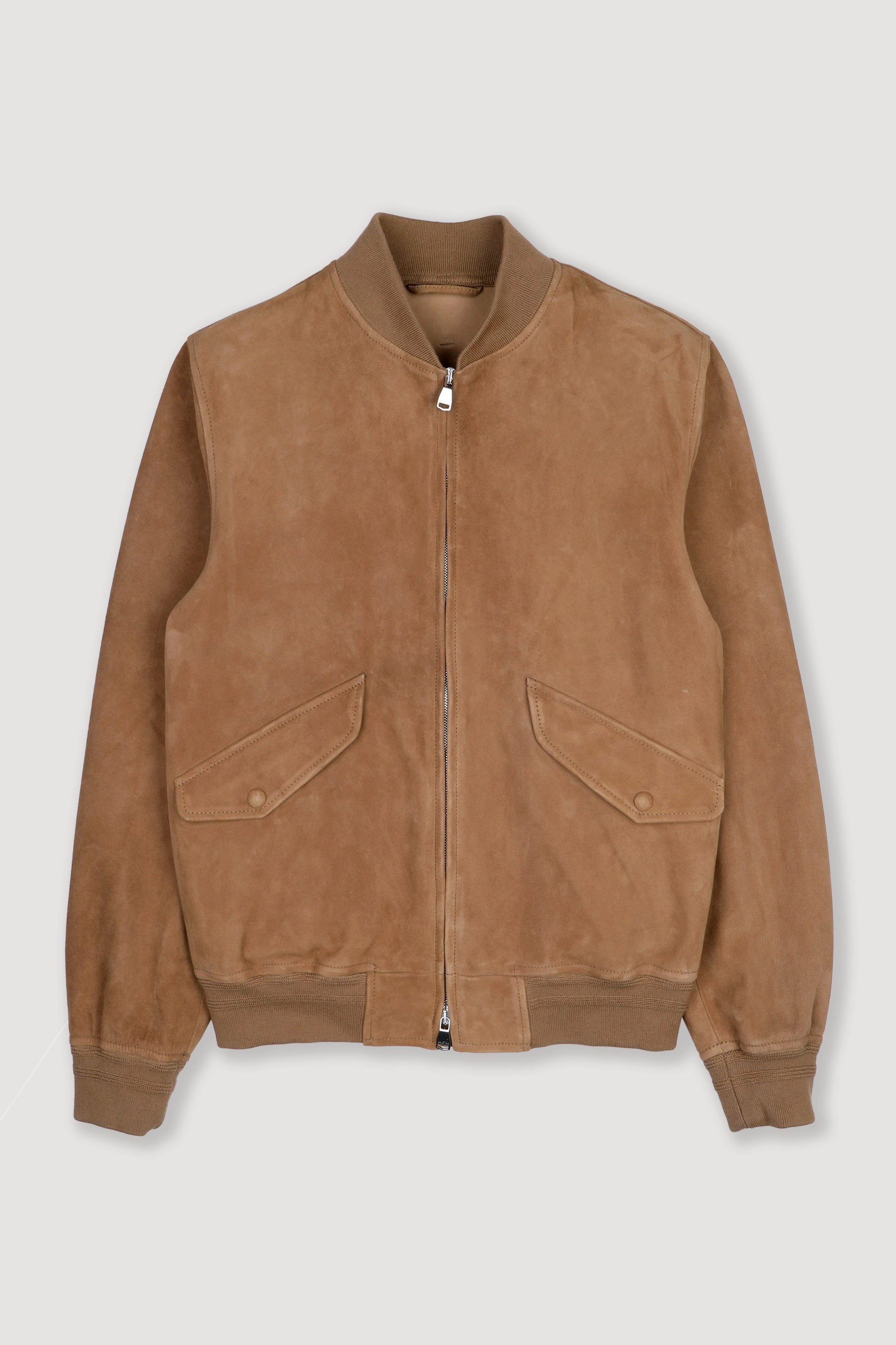 Giubbotto bomber Sergent in suede, sfoderato. Beige - Arachide