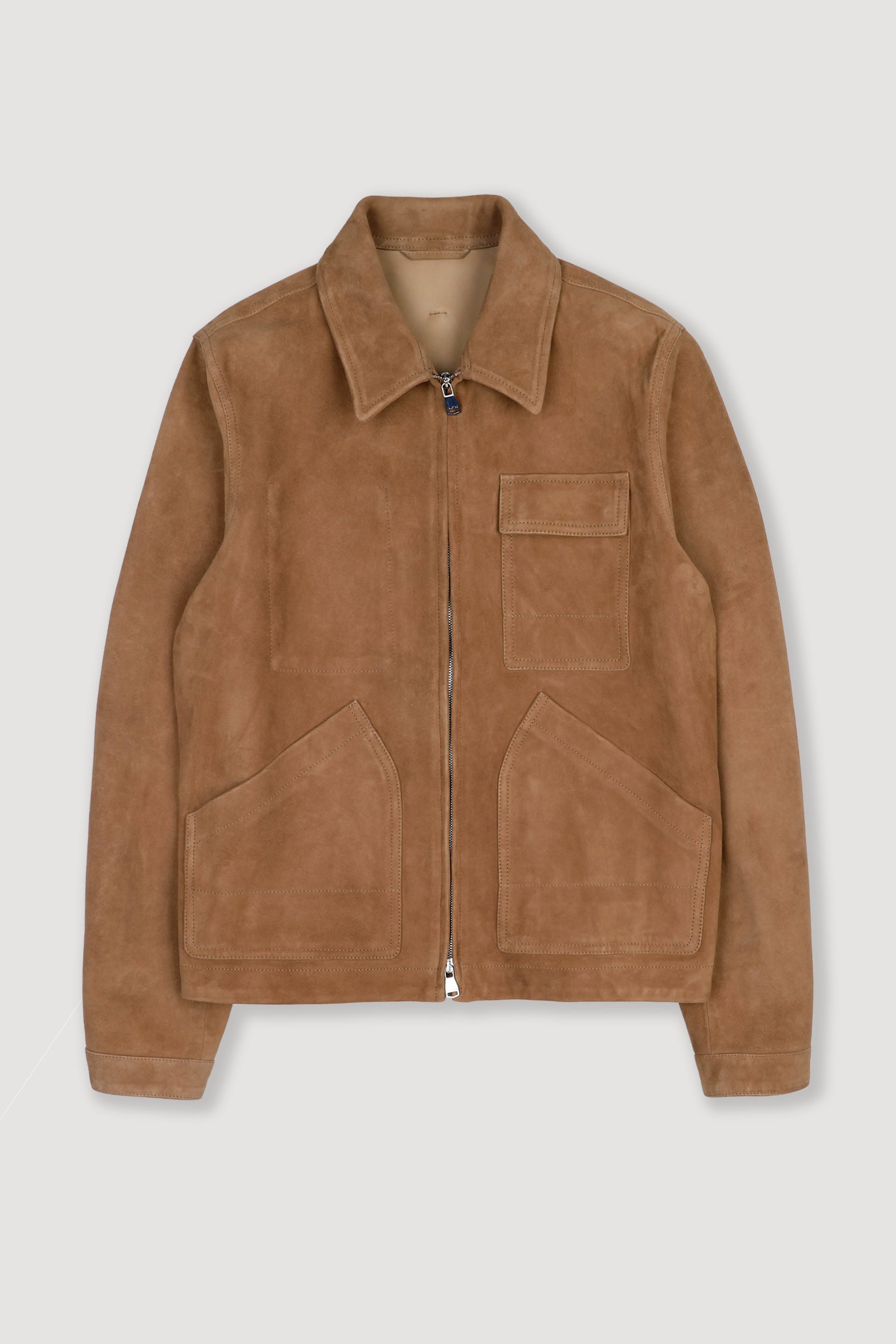 Giubbotto Brad in suede, sfoderato. Beige - Arachide