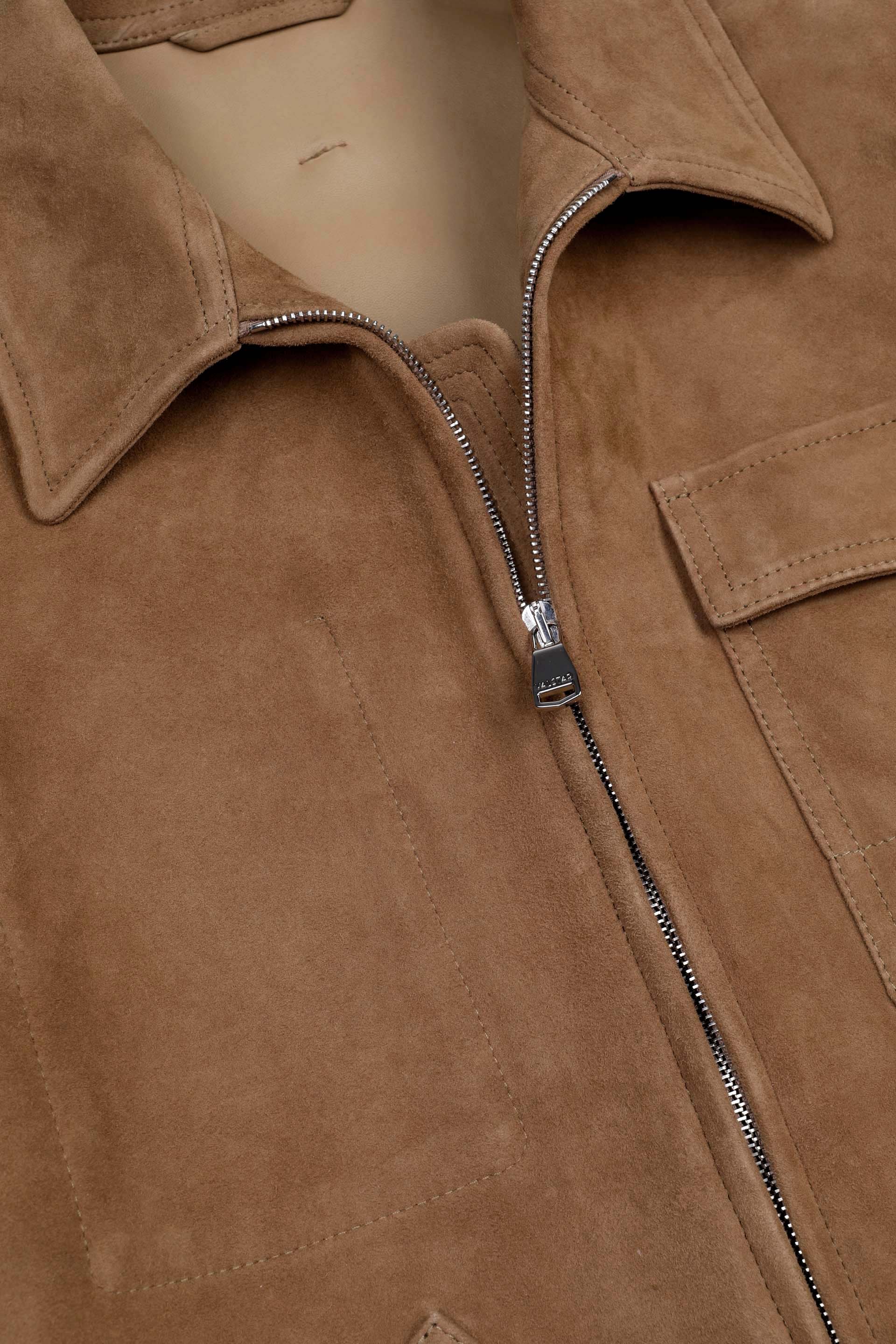 Giubbotto Brad in suede, sfoderato. Beige - Arachide