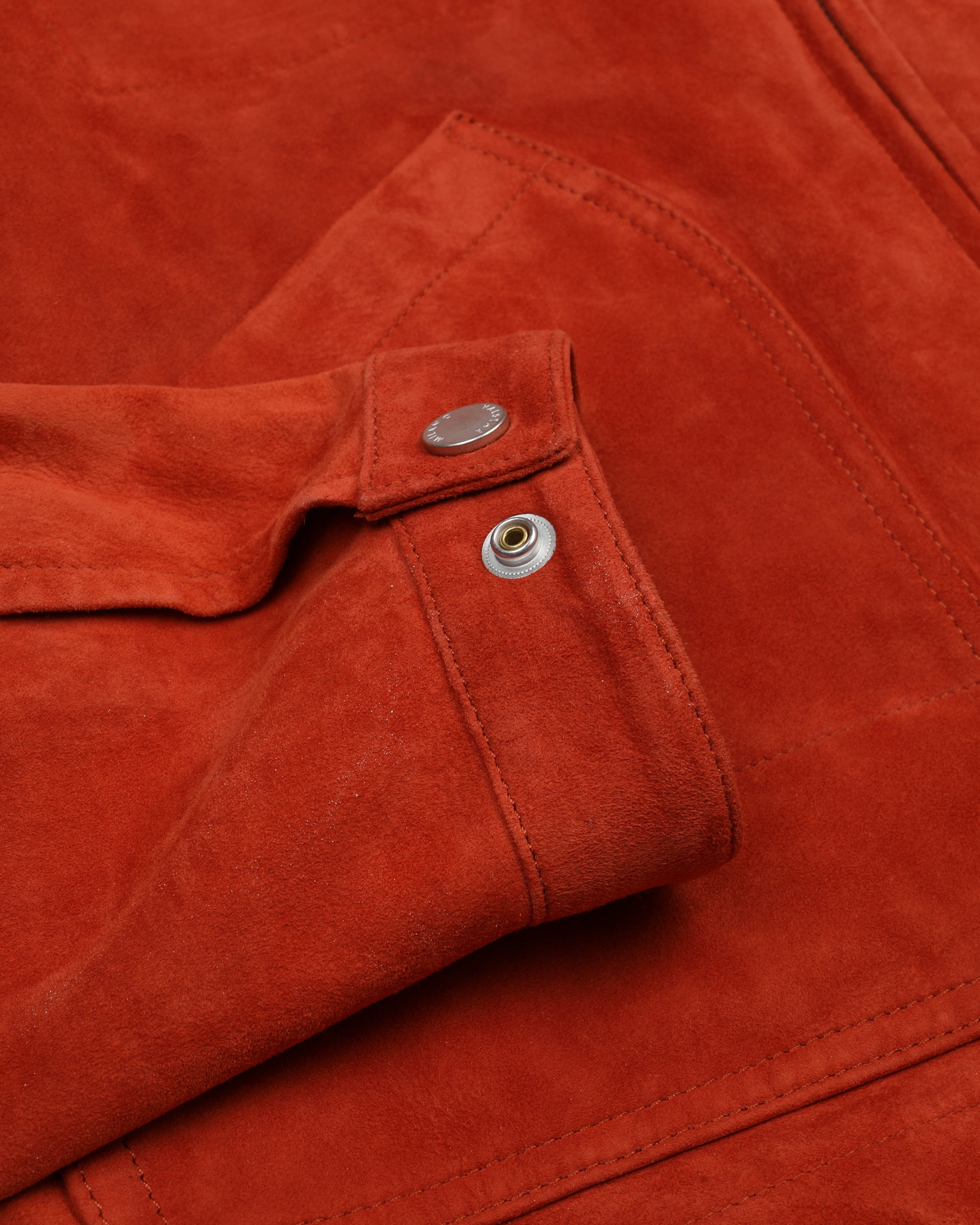 Giubbotto Brad in suede, sfoderato. Arancione - Coccio