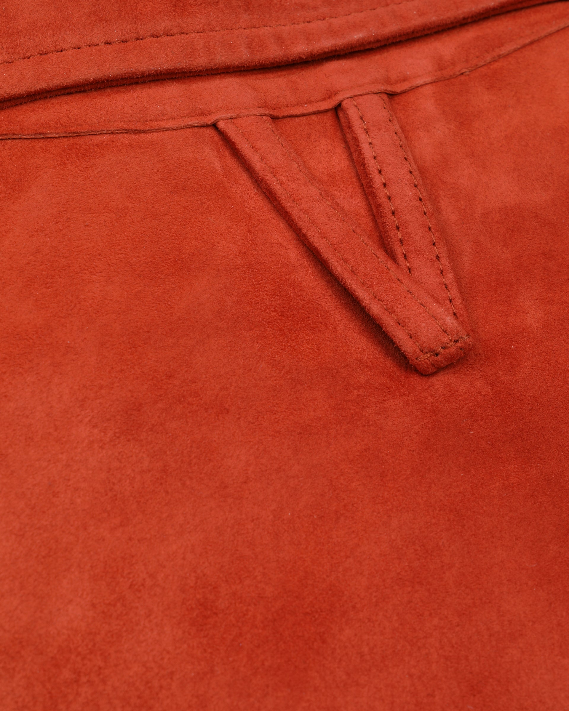 Giubbotto Brad in suede, sfoderato. Arancione - Coccio