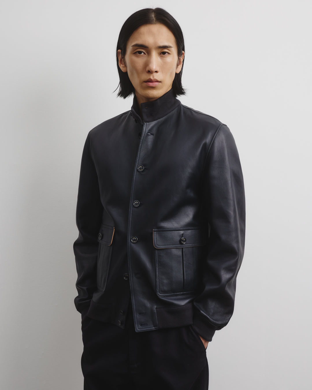 Giubbotto Valstarino sfoderato in nappa. Blu - Navy