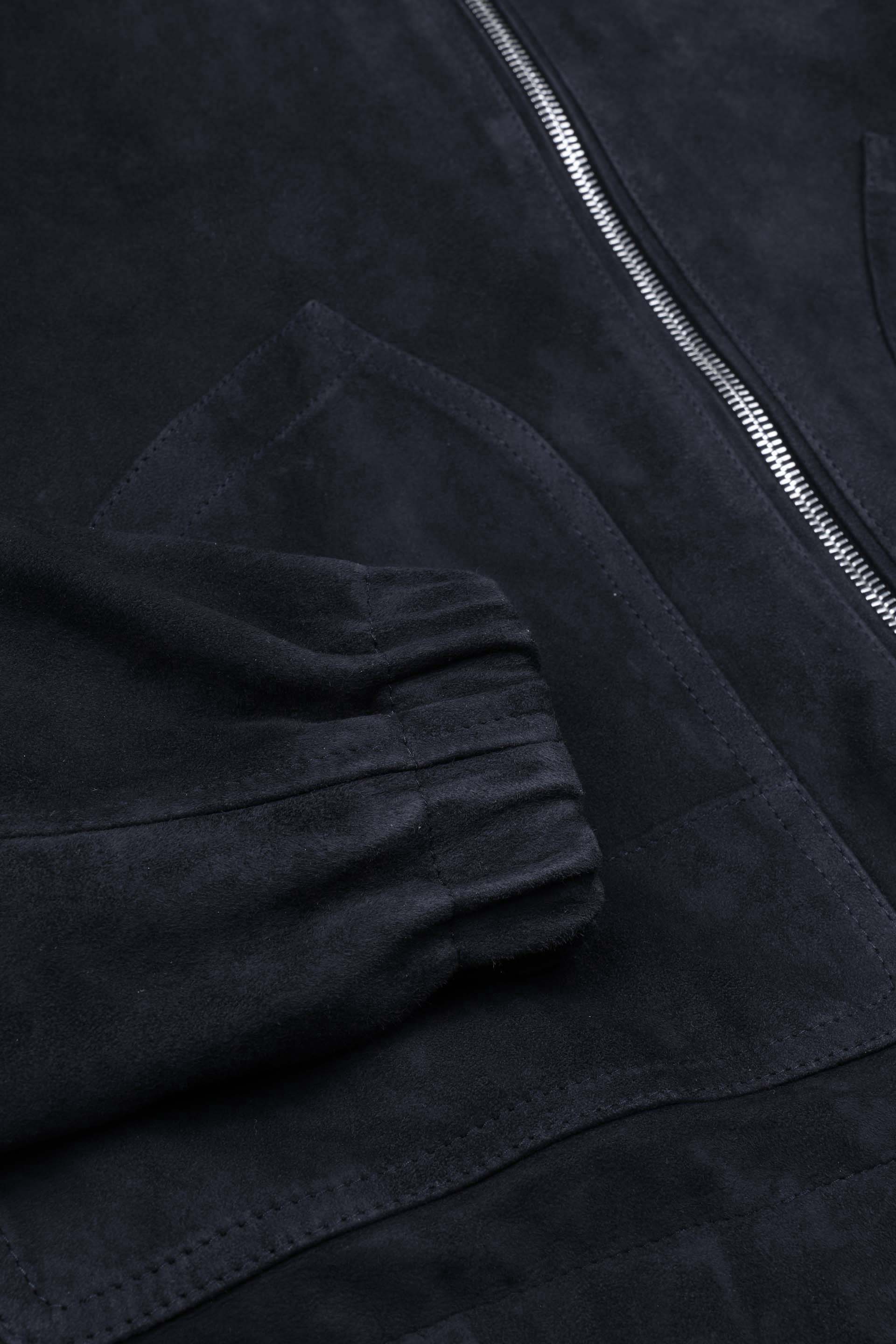 Giubbotto Coyle reversibile con cappuccio in suede e tessuto waterproof - Blu
