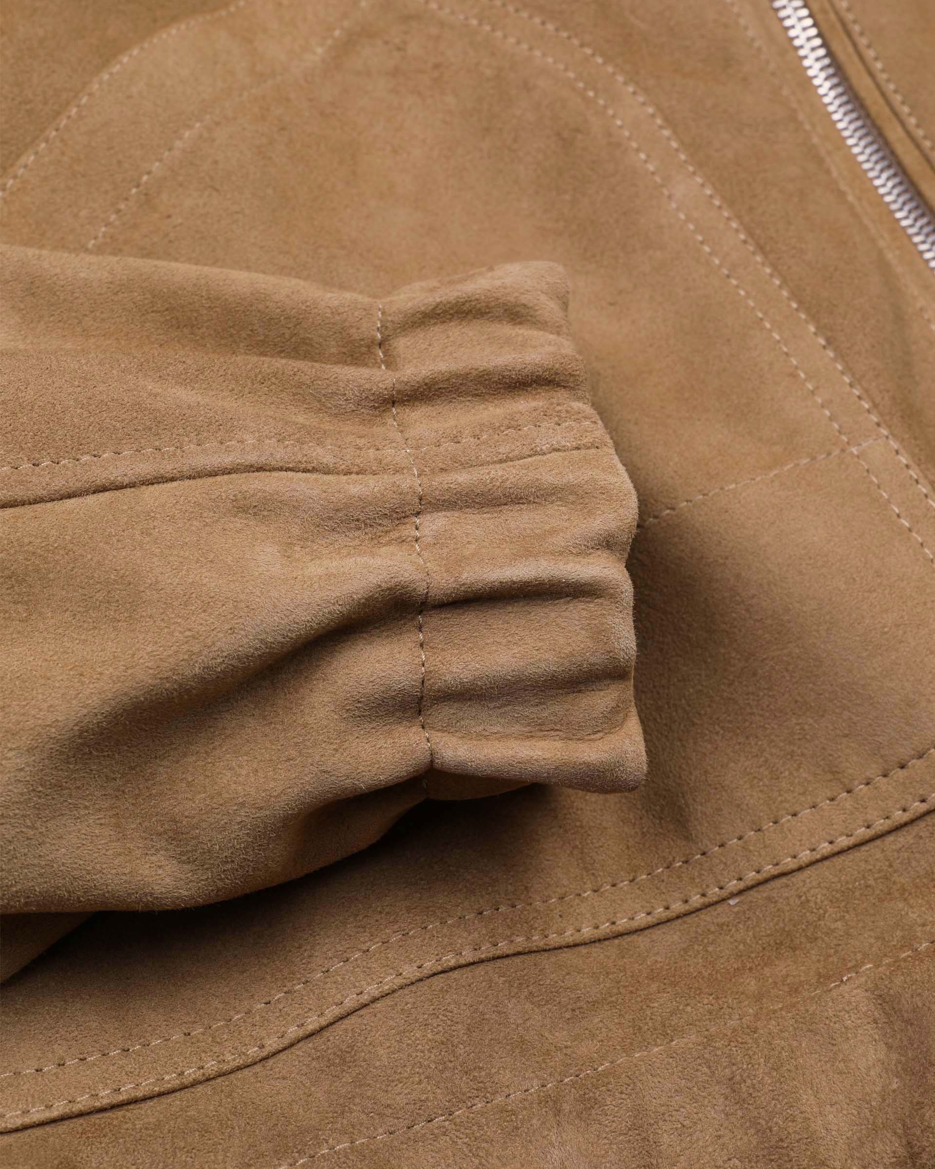 Giubbotto Coyle reversibile con cappuccio in suede e tessuto waterproof. Beige - Arachide/Military