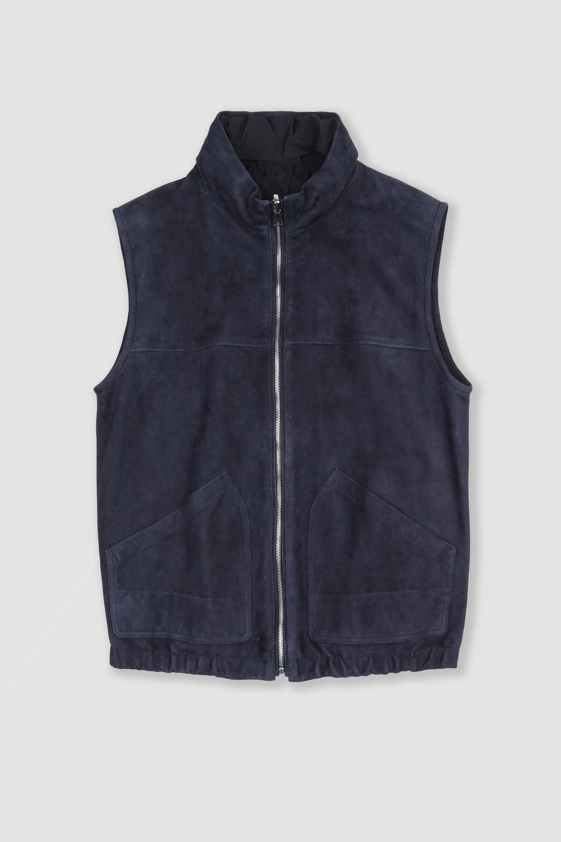 Smanicato Foley reversibile in suede e tessuto waterproof - Blu