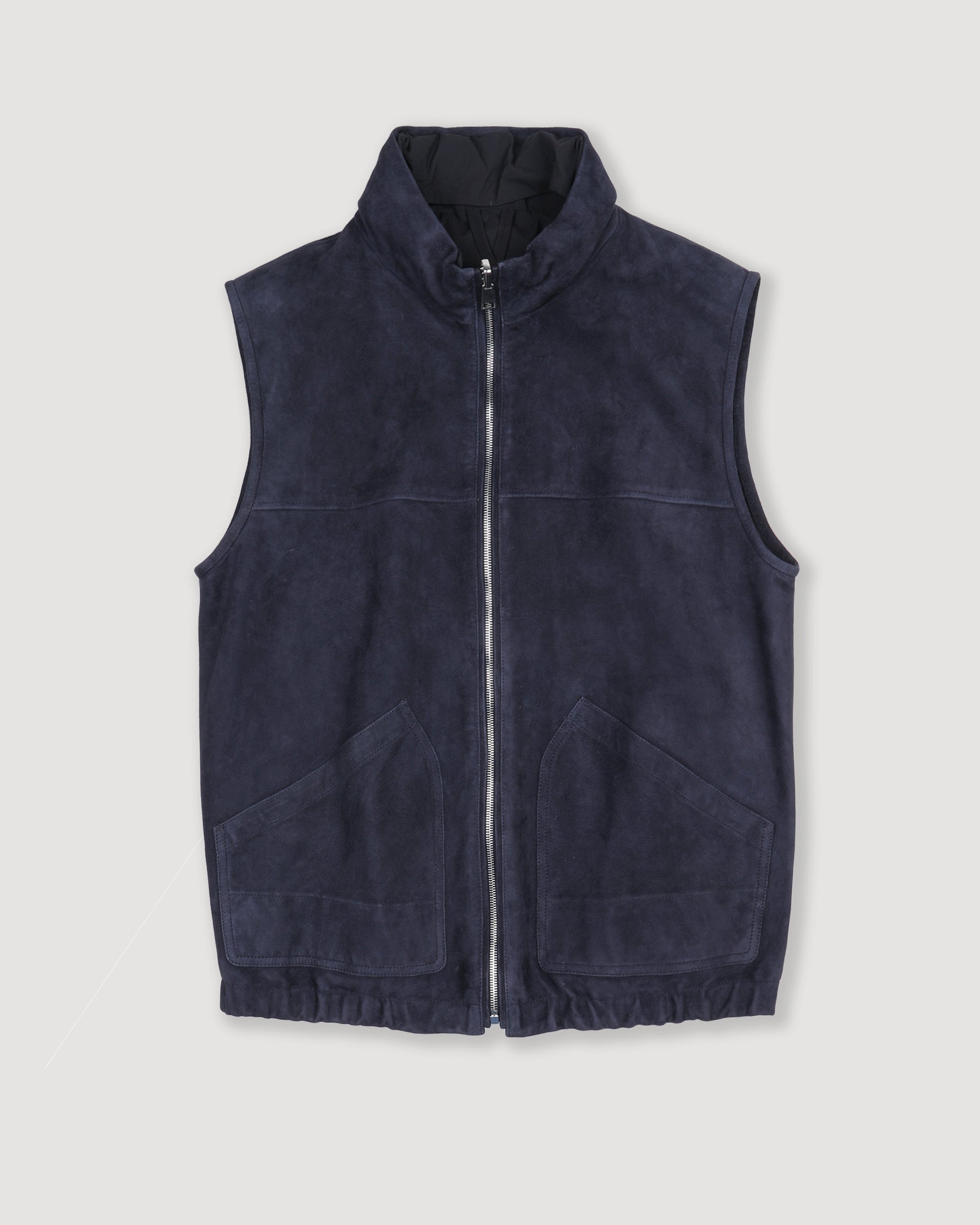 Smanicato Foley reversibile in suede e tessuto waterproof - Blu