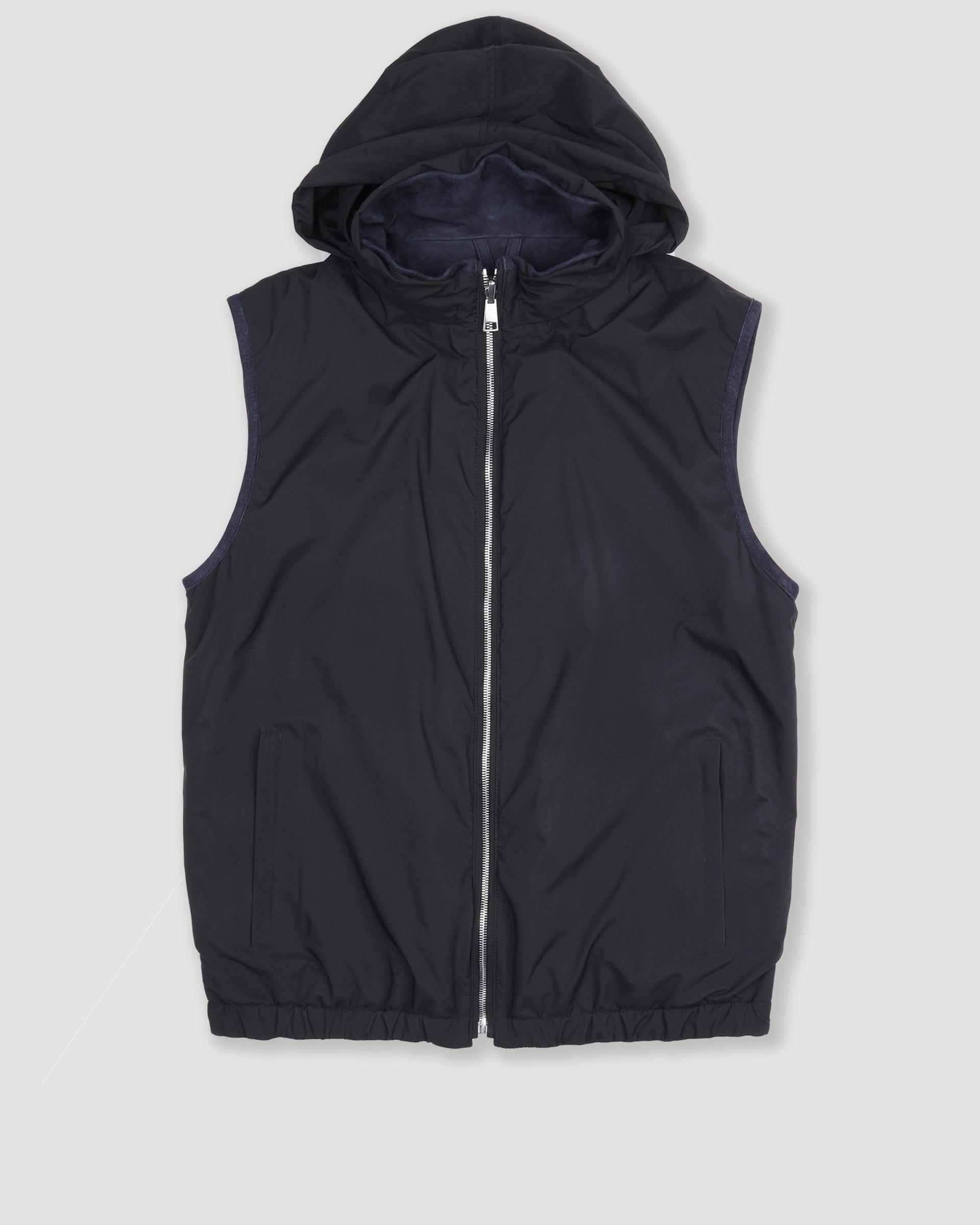 Smanicato Foley reversibile in suede e tessuto waterproof - Blu