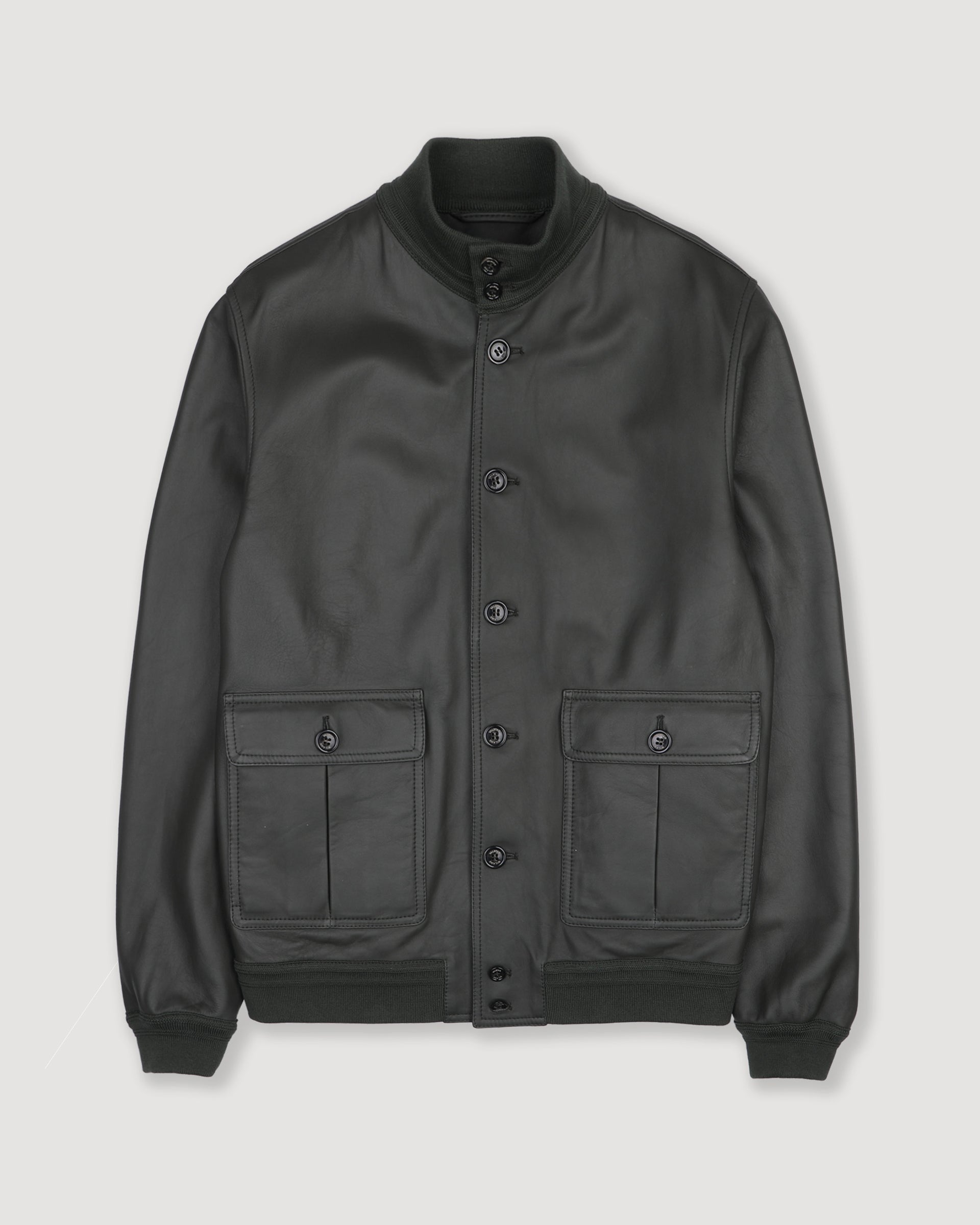 Unlined Valstarino jacket in nappa leather. Green - Caccia