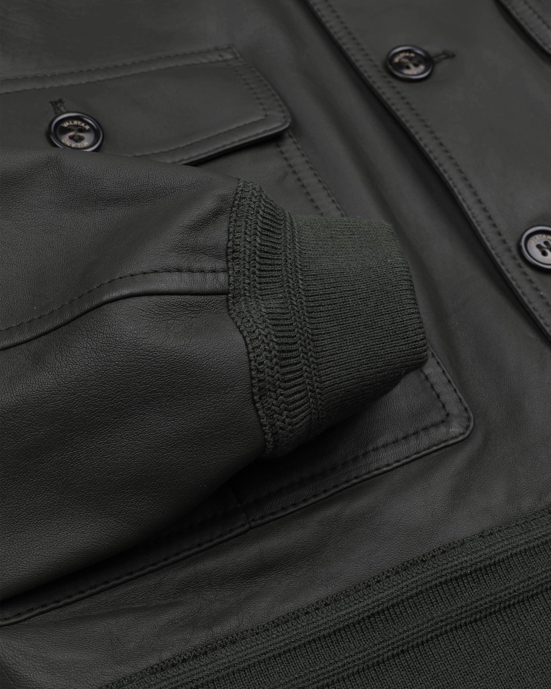 Giubbotto Valstarino in nappa, sfoderato. Verde - Caccia