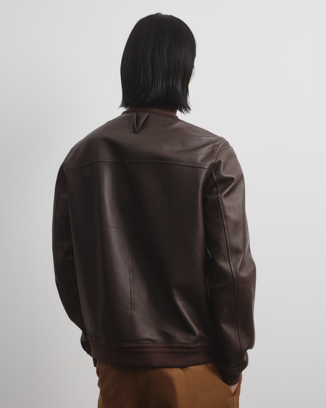 Giubbotto Valstarino in nappa, sfoderato. Marrone - Caffè