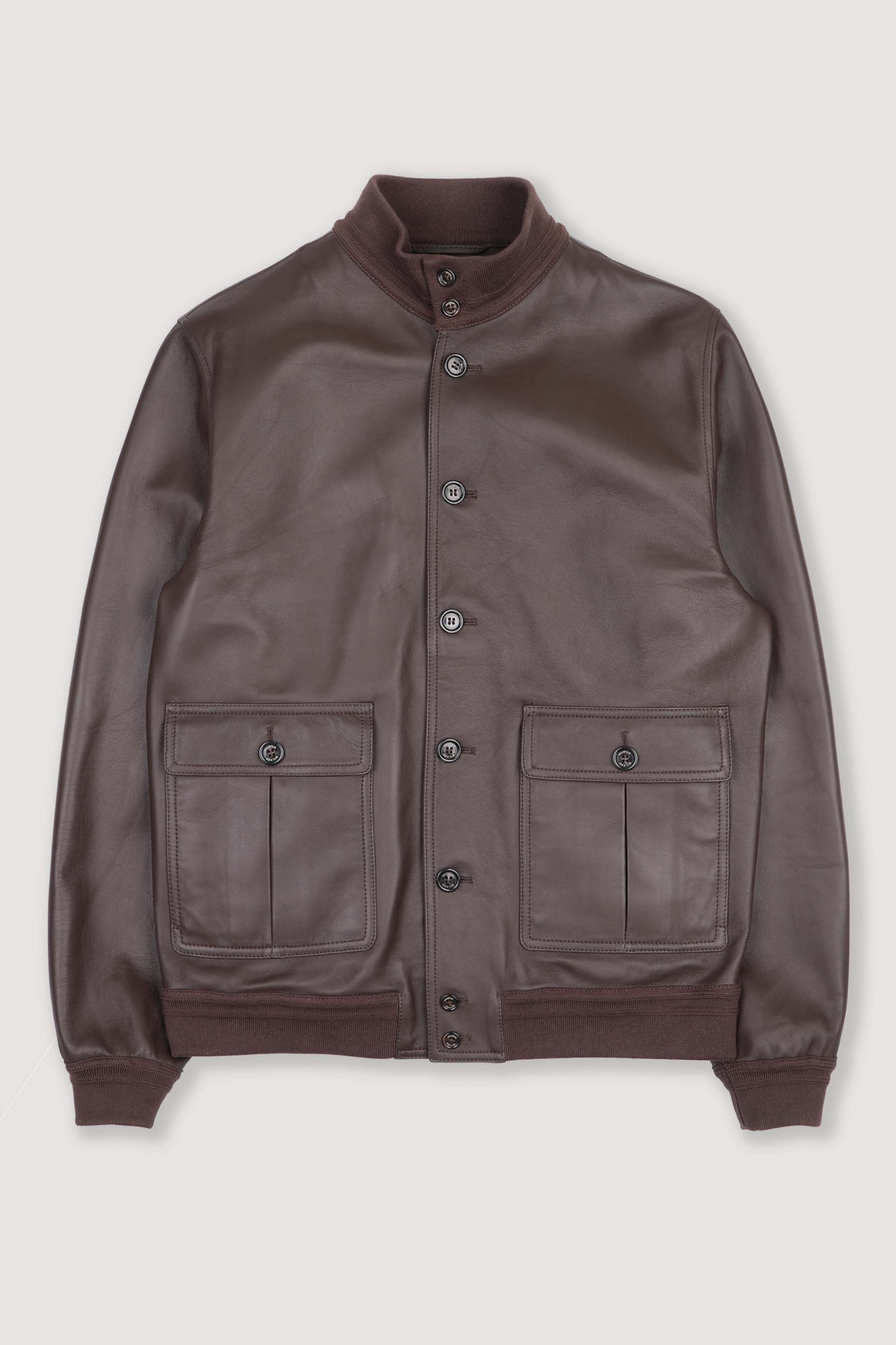 Unlined Valstarino jacket in nappa leather. Brown - Caffè