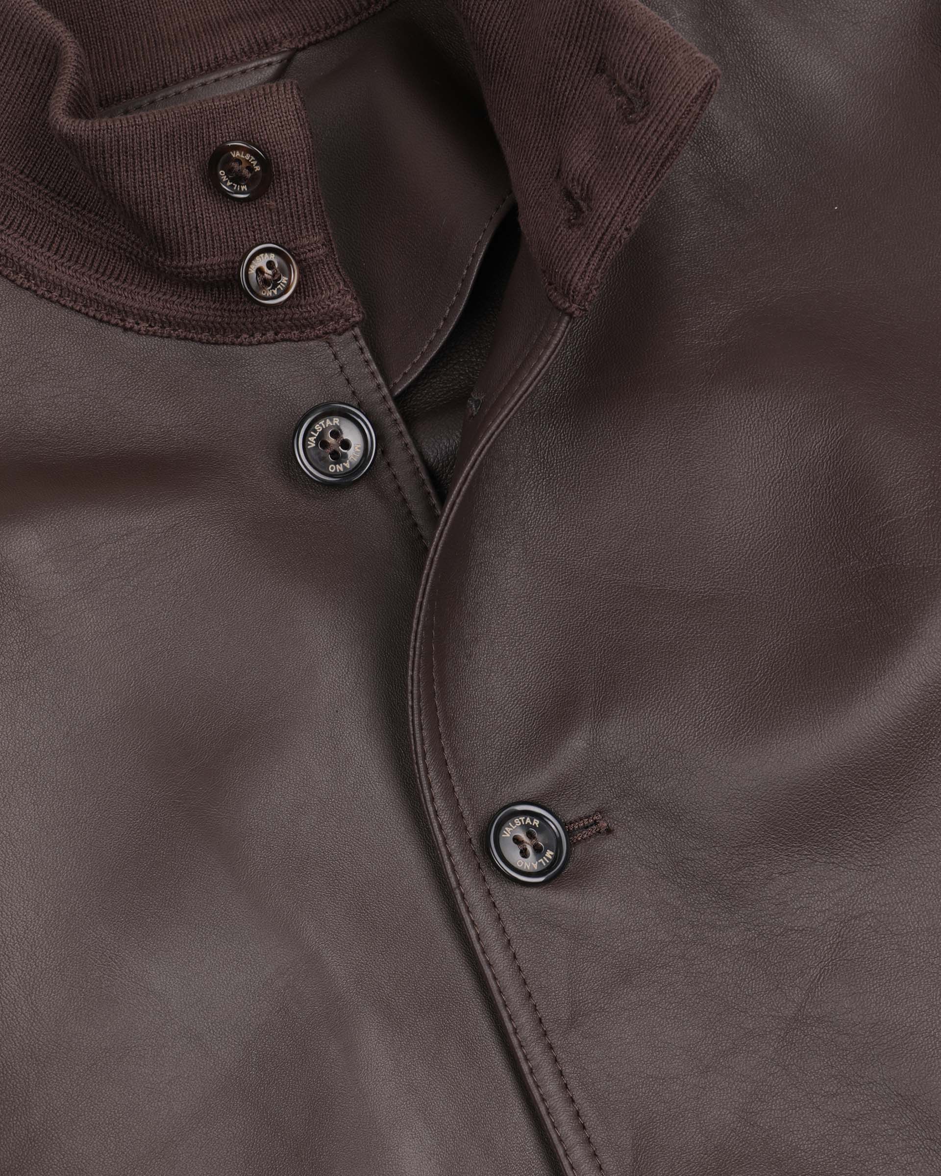 Giubbotto Valstarino in nappa, sfoderato. Marrone - Caffè