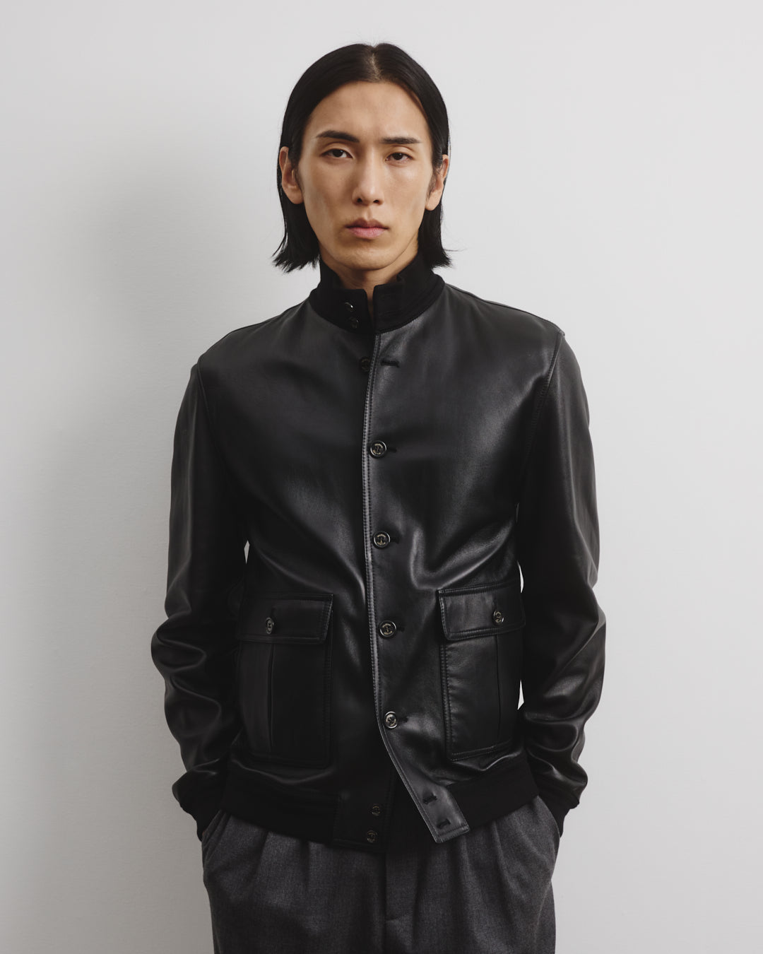 Giubbotto Valstarino in nappa, sfoderato - Black