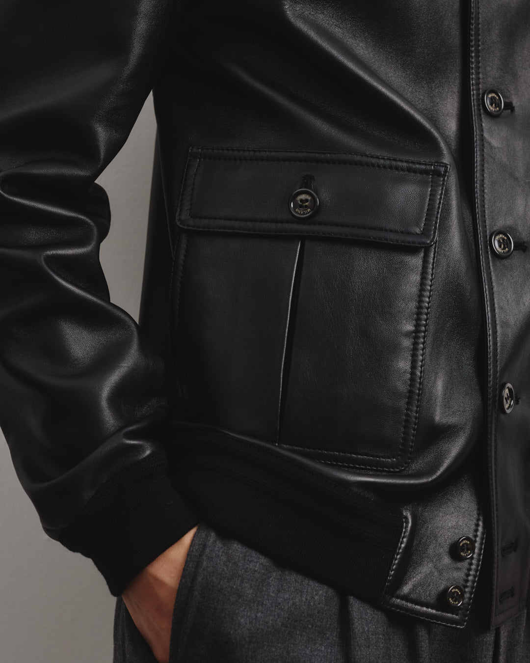 Giubbotto Valstarino in nappa, sfoderato - Black