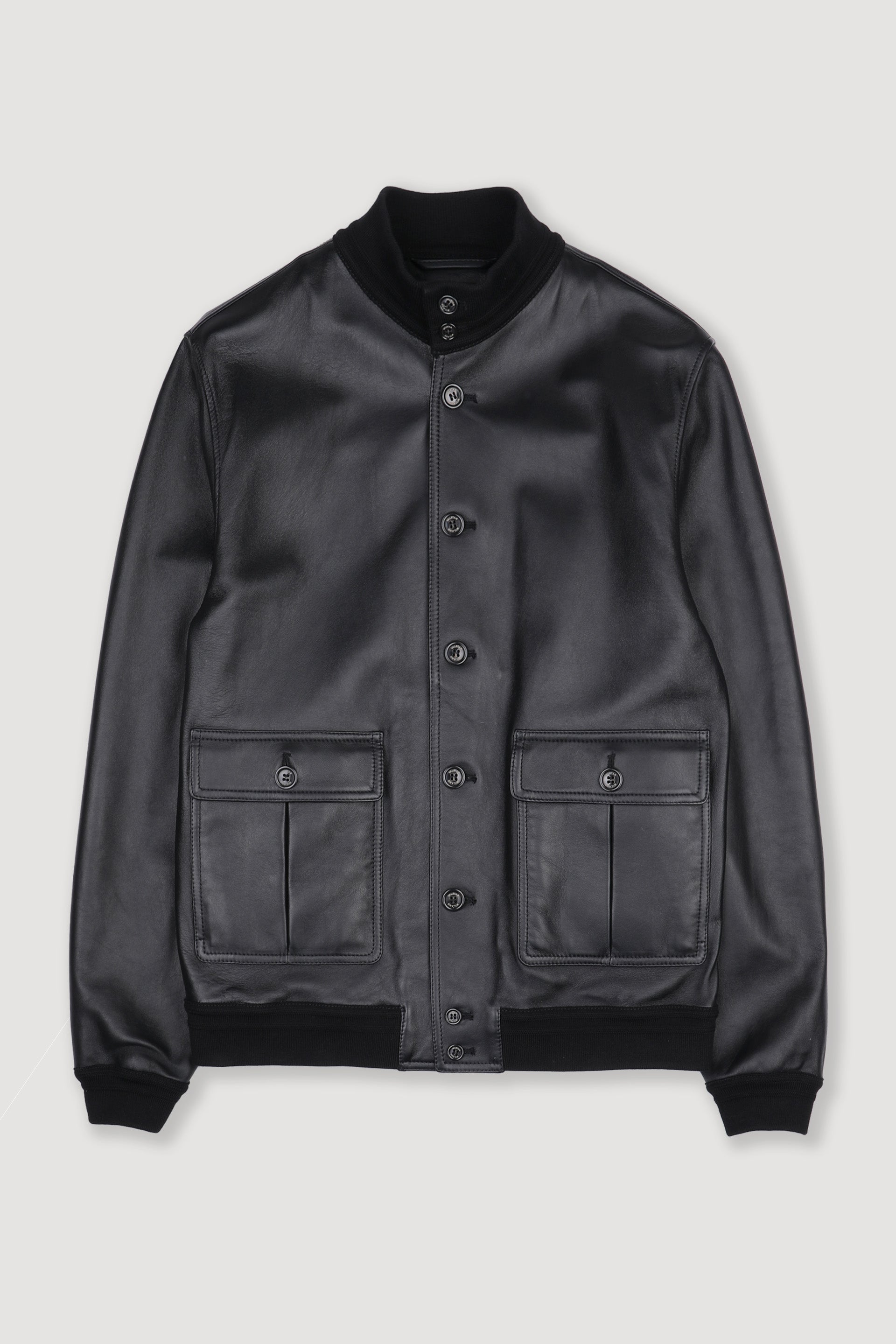 Unlined Valstarino jacket in nappa leather - Black