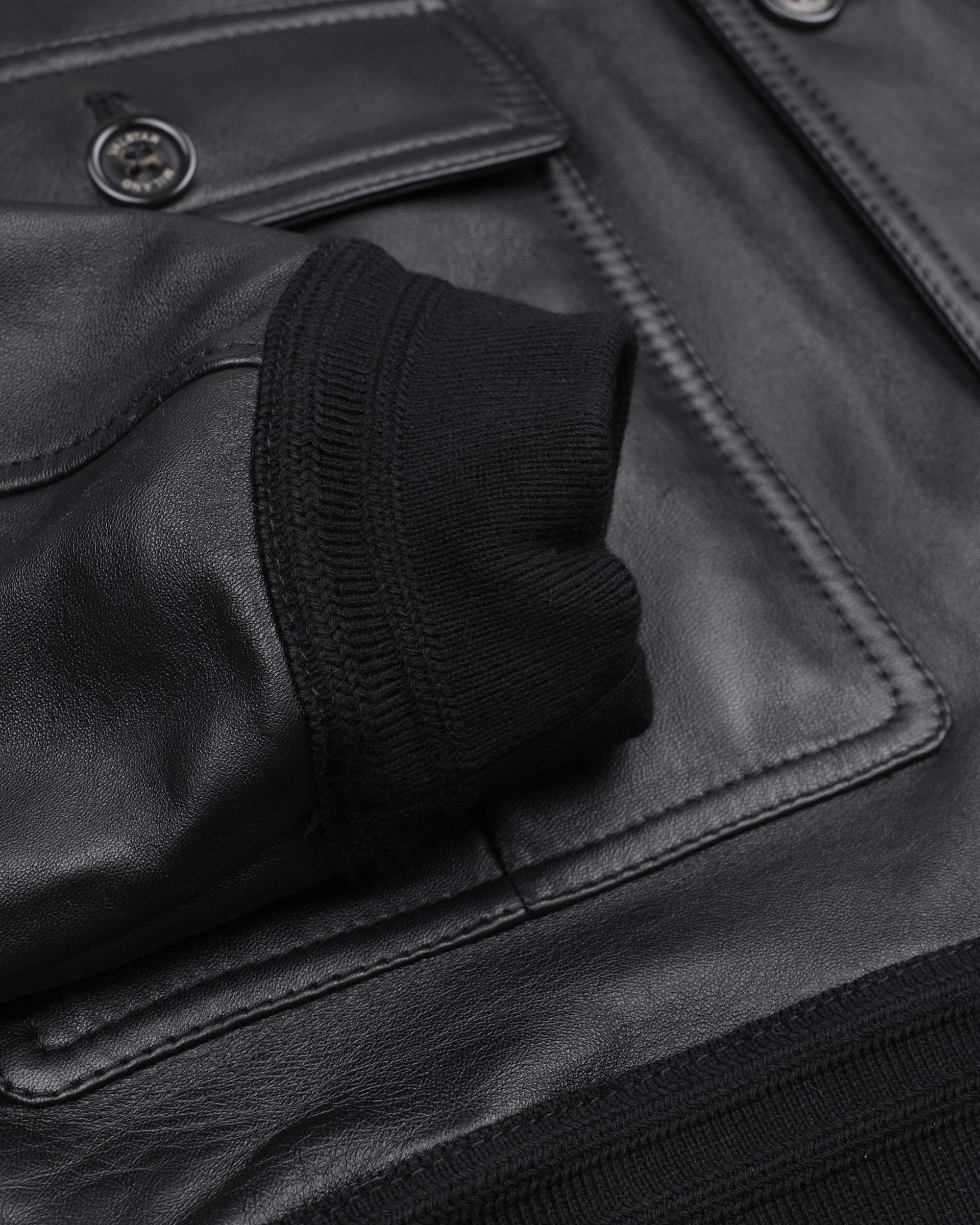 Giubbotto Valstarino in nappa, sfoderato - Black