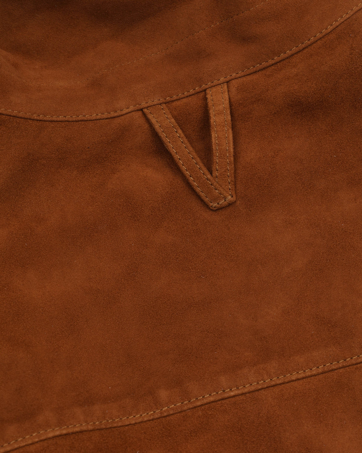 Overshirt Blackey in suede, sfoderata. Marrone - Sandal