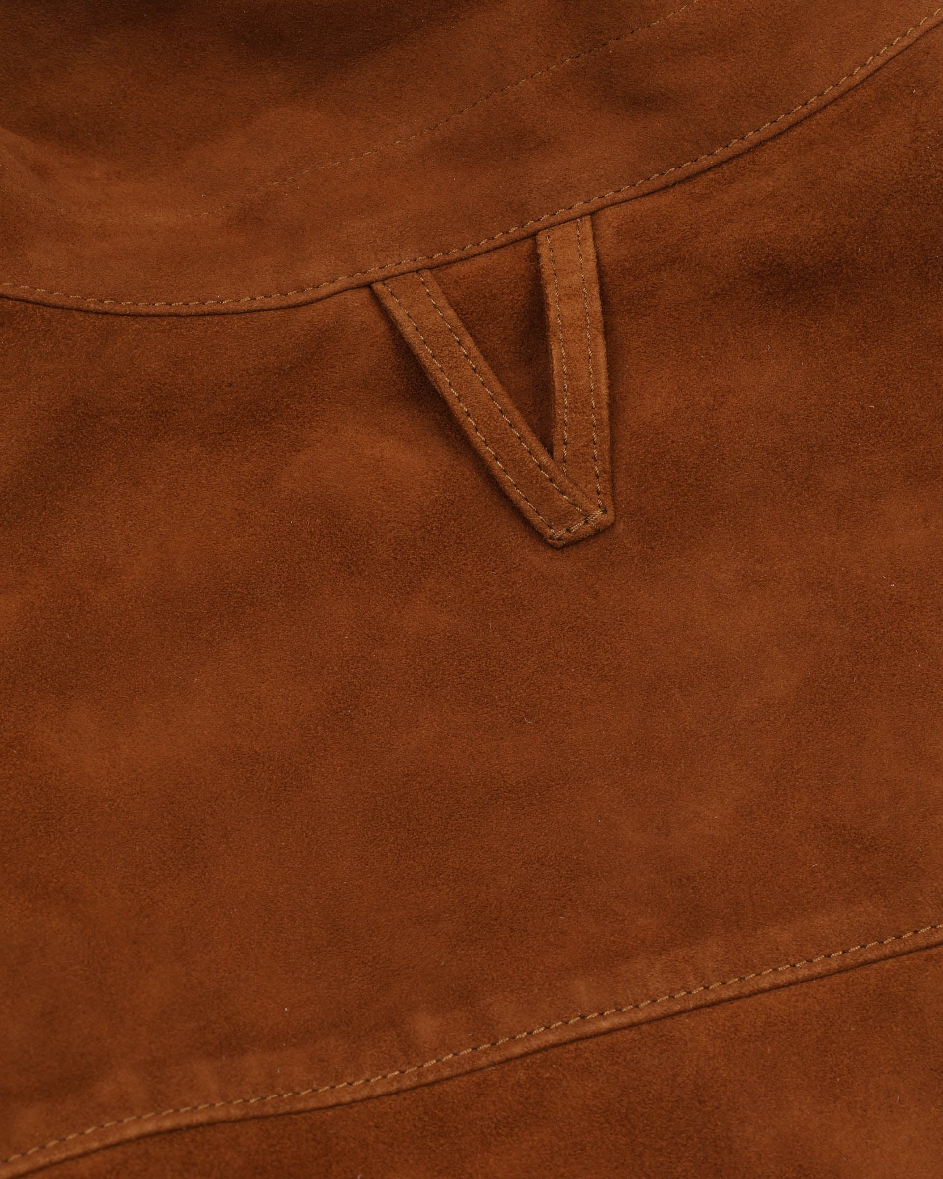 Overshirt Blackey in suede, sfoderata. Marrone - Sandal