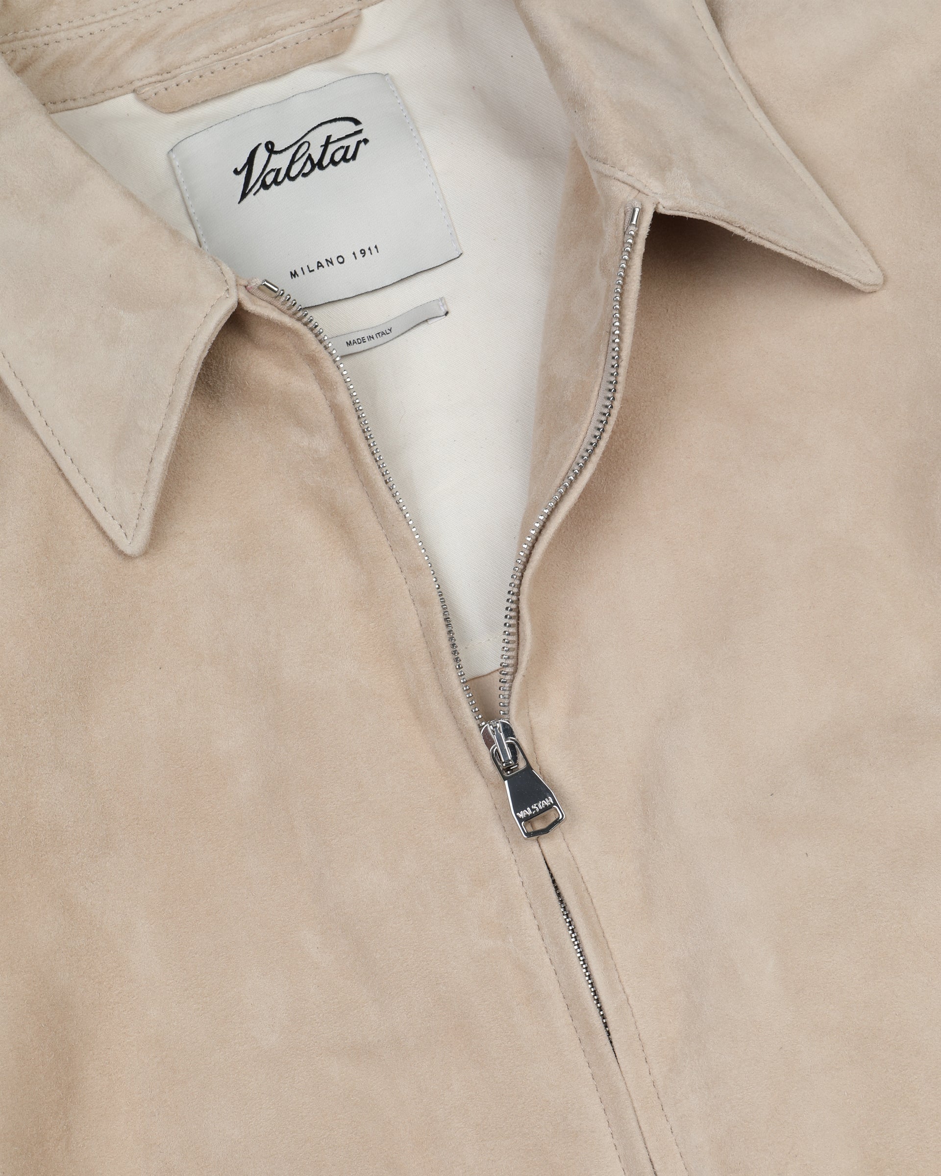 Giubbotto bomber Stan in suede sfoderato. Beige - Sisal