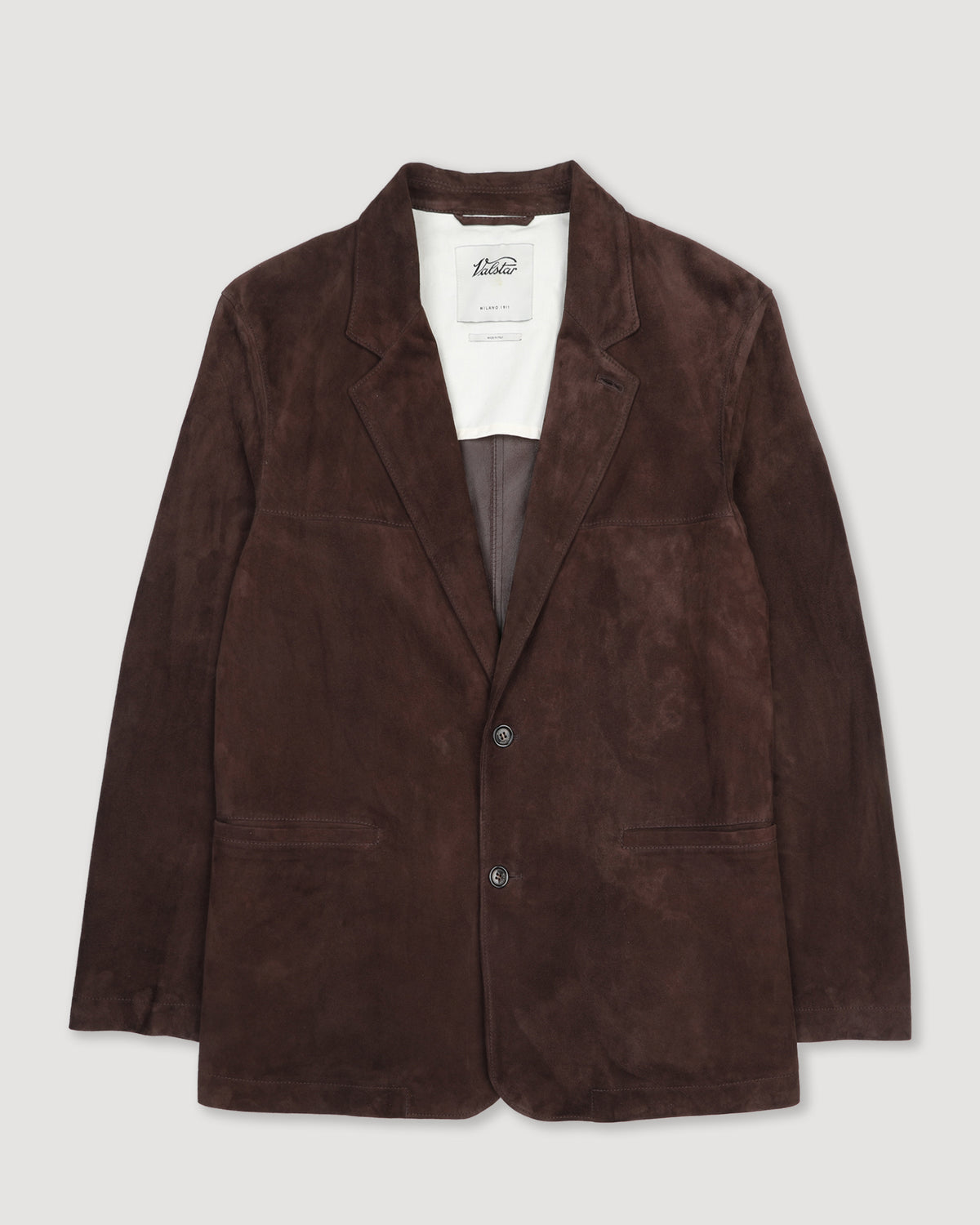 Blazer Miller in suede, sfoderato. Marrone - Caffè