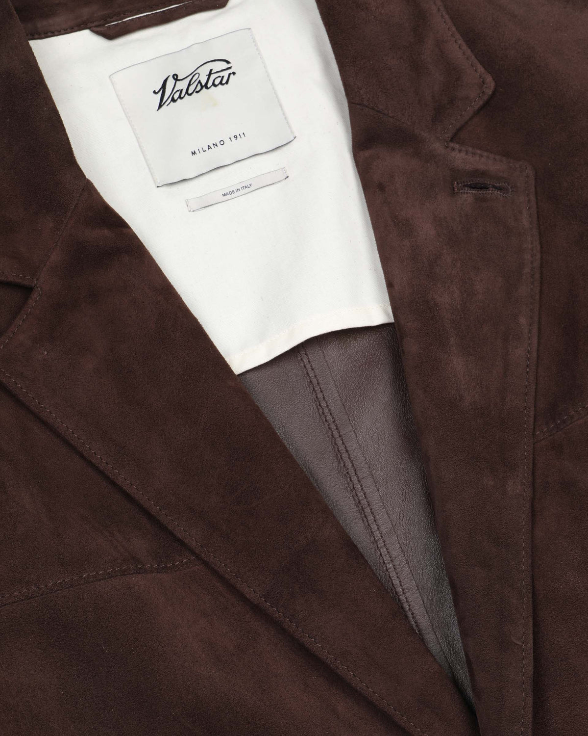 Blazer Miller in suede, sfoderato. Marrone - Caffè