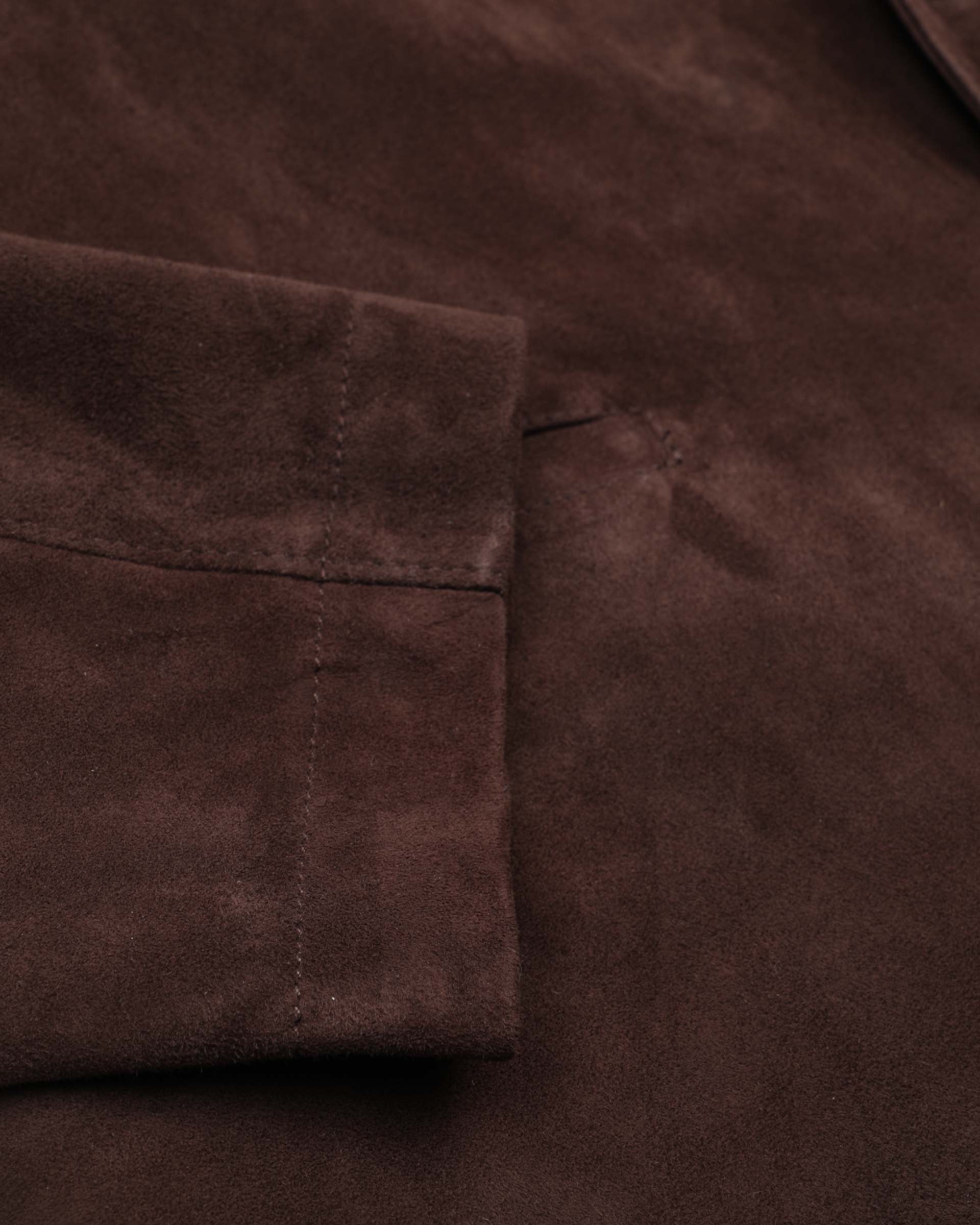 Blazer Miller in suede, sfoderato. Marrone - Caffè