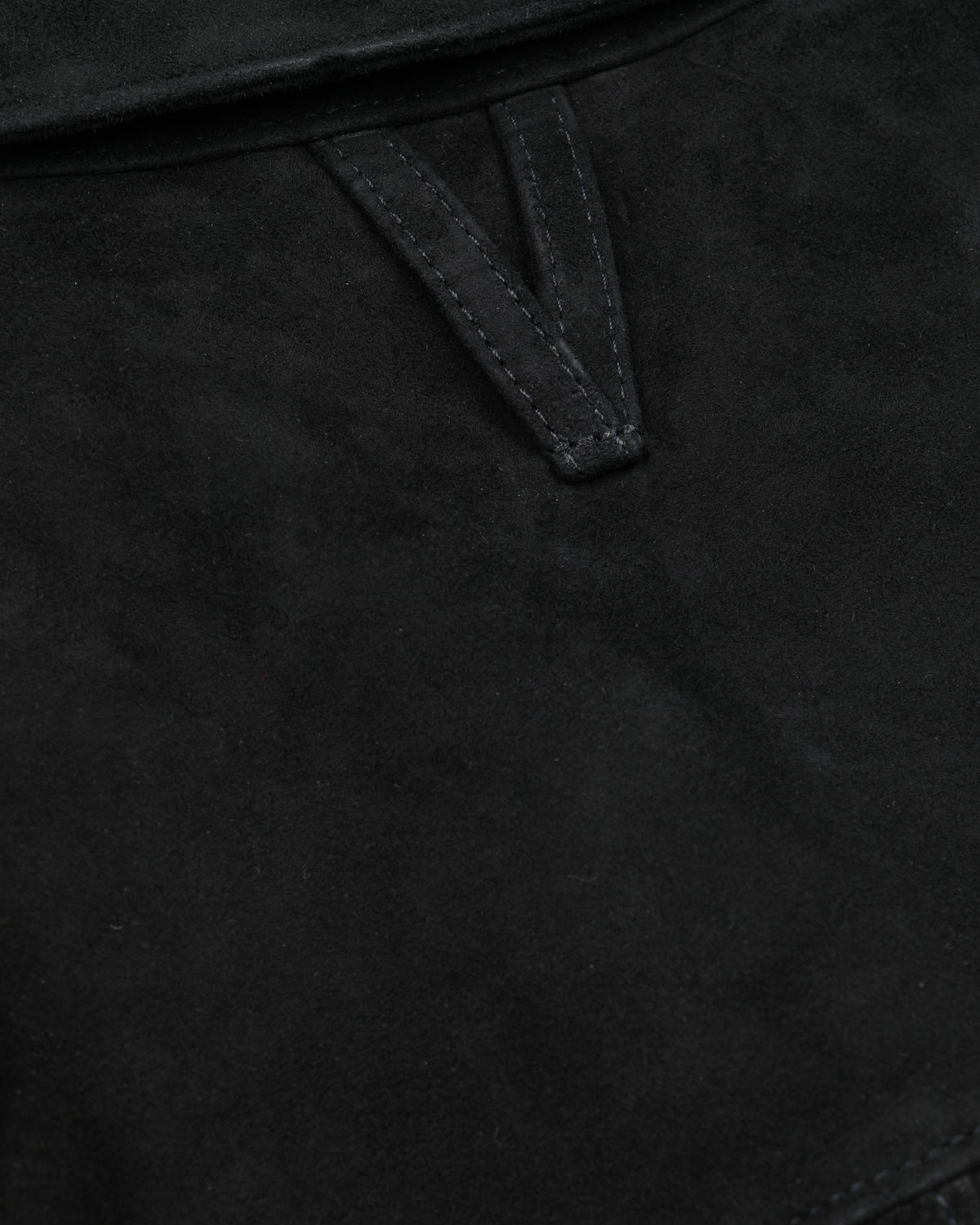 Blazer Miller in suede, sfoderato. Nero - Black