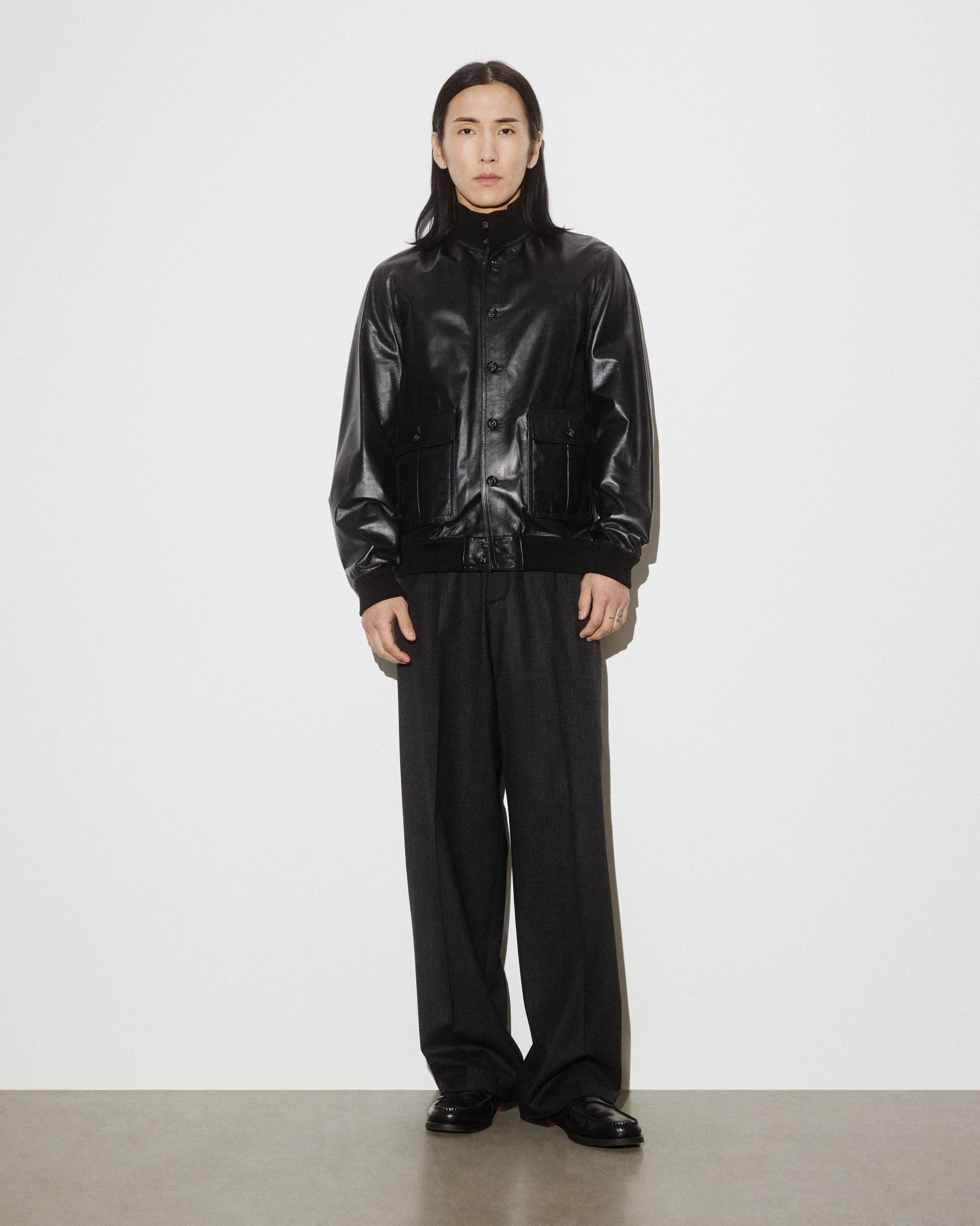 Giubbotto Valstarino in nappa, sfoderato. Nero - Black