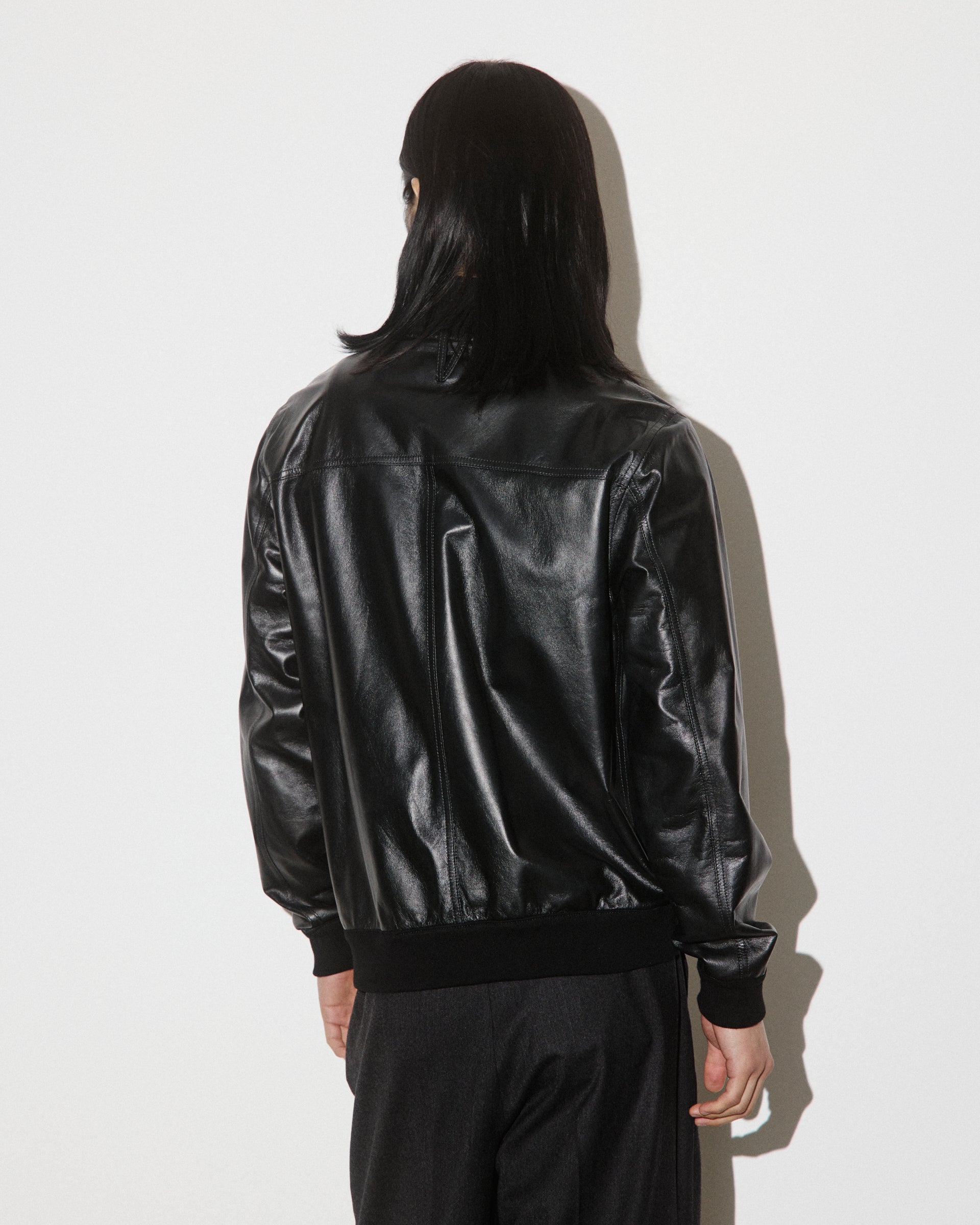 Giubbotto Valstarino in nappa, sfoderato. Nero - Black