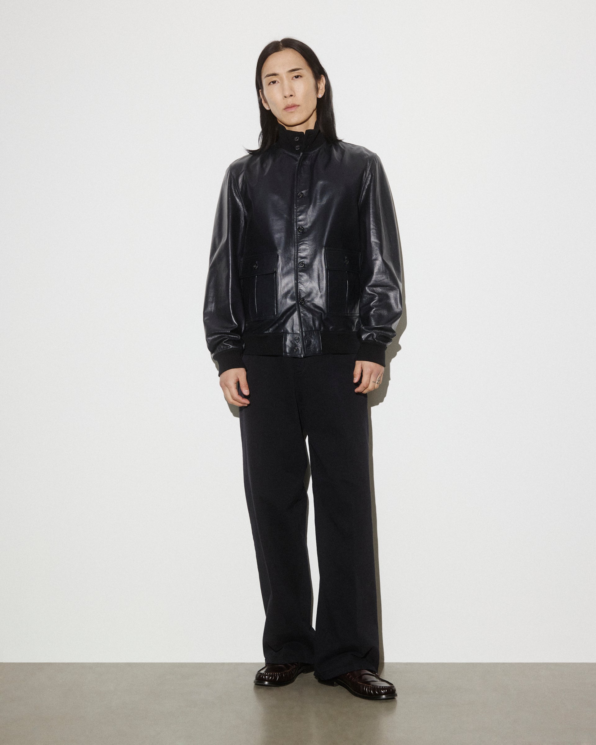 Giubbotto Valstarino in nappa, sfoderato. Blu - Navy