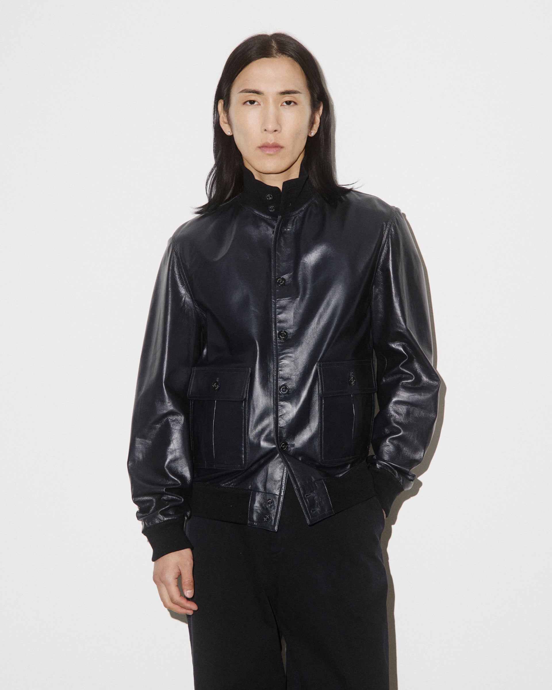 Giubbotto Valstarino in nappa, sfoderato. Blu - Navy