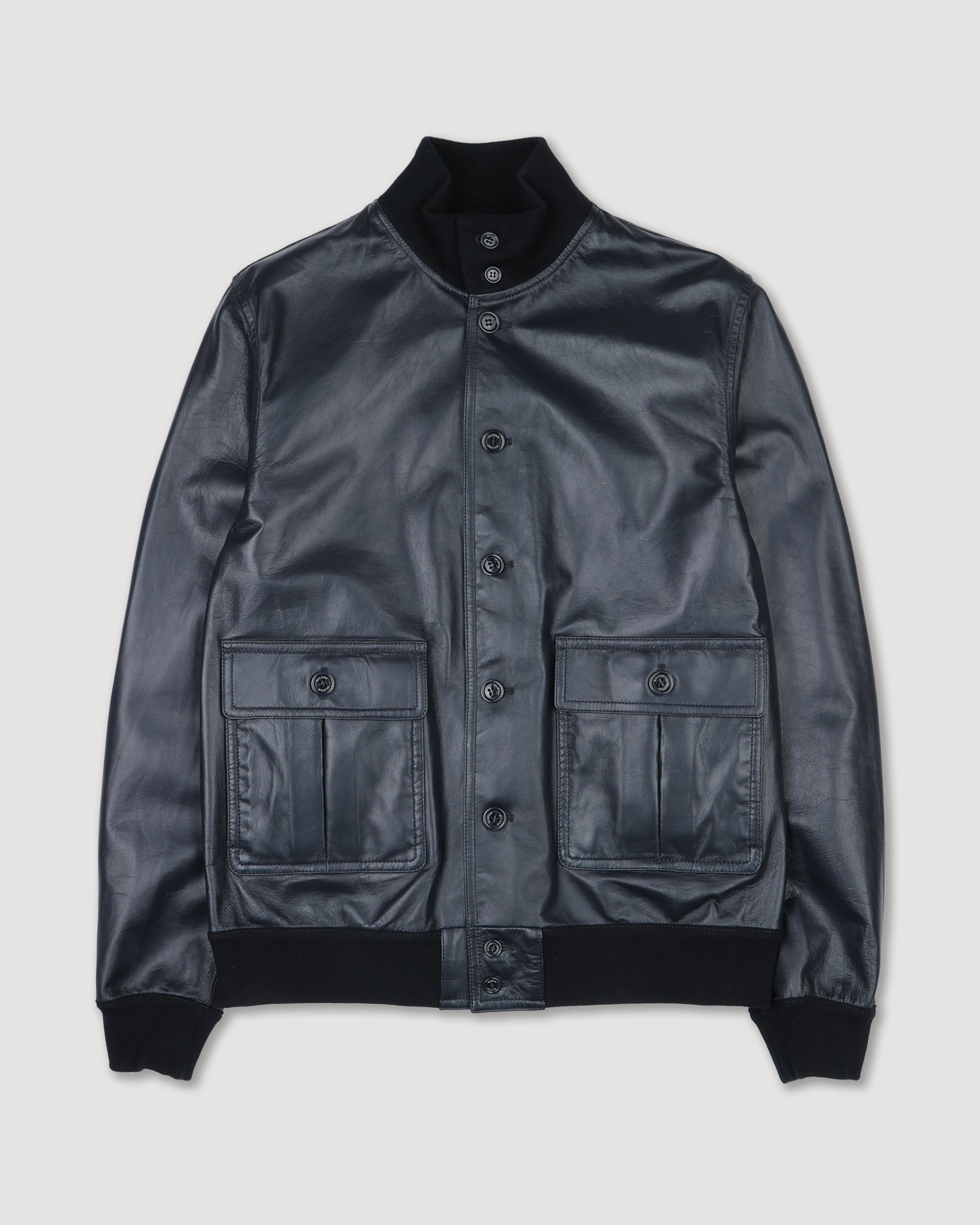 Giubbotto Valstarino in nappa, sfoderato. Blu - Navy