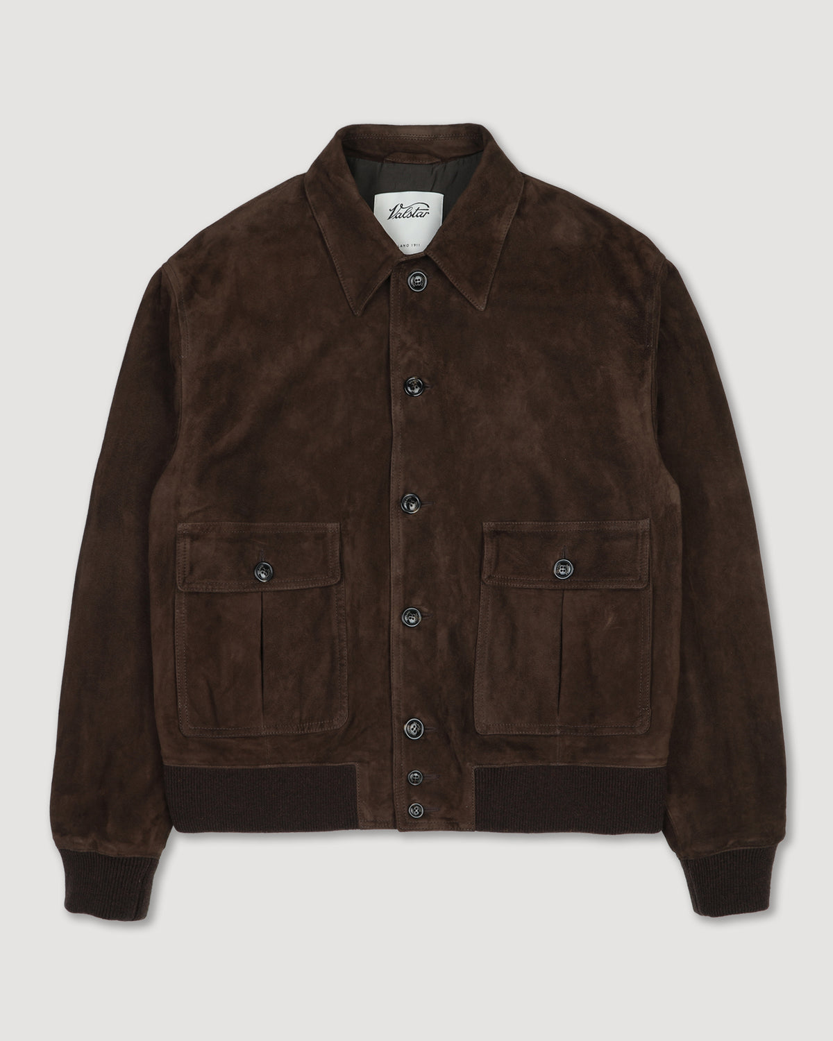 Giubbotto bomber Colin in suede, foderato. Marrone - Brown