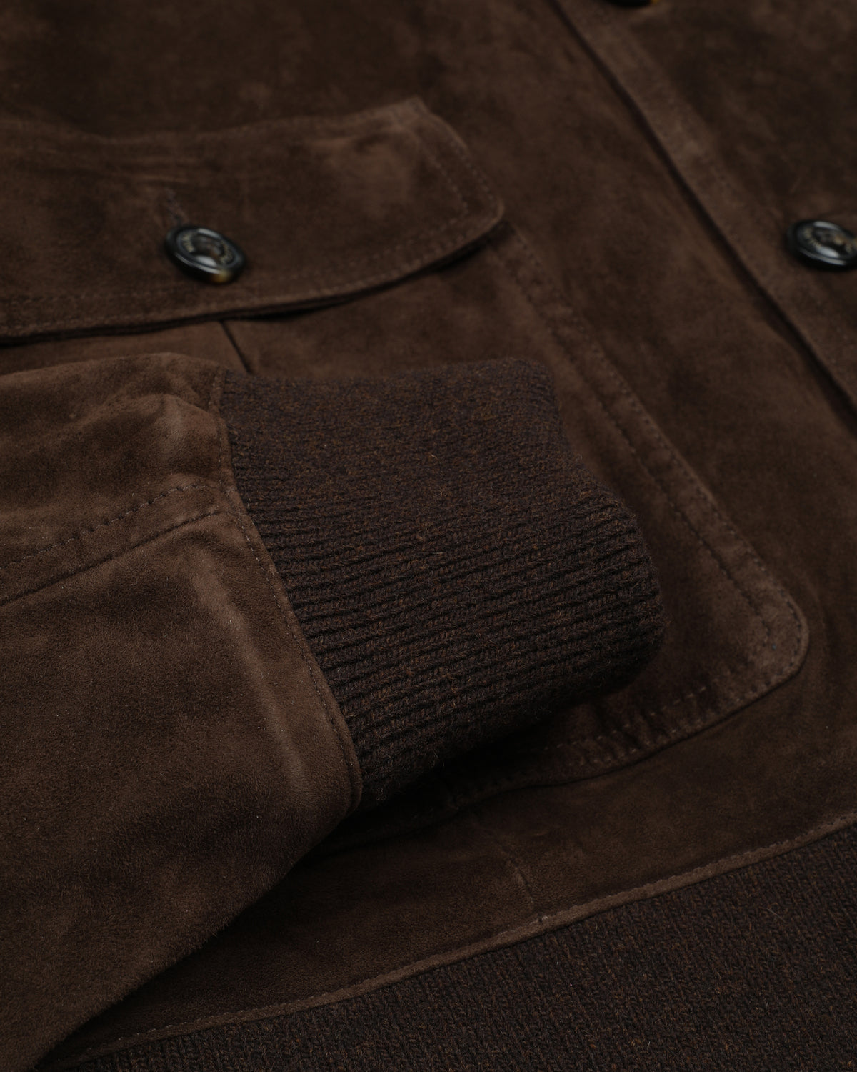 Giubbotto bomber Colin in suede, foderato. Marrone - Brown