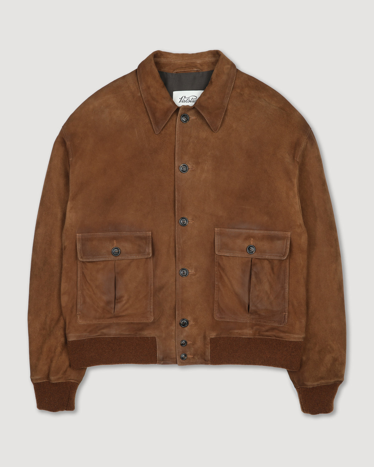 Giubbotto bomber Colin in suede, foderato. Marrone - Tobacco
