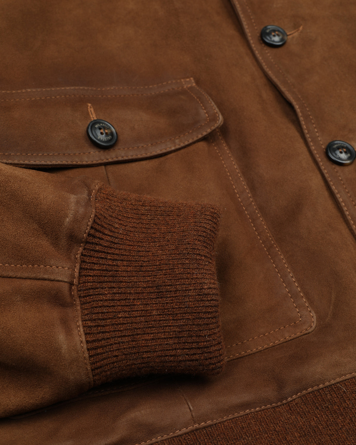 Giubbotto bomber Colin in suede, foderato. Marrone - Tobacco