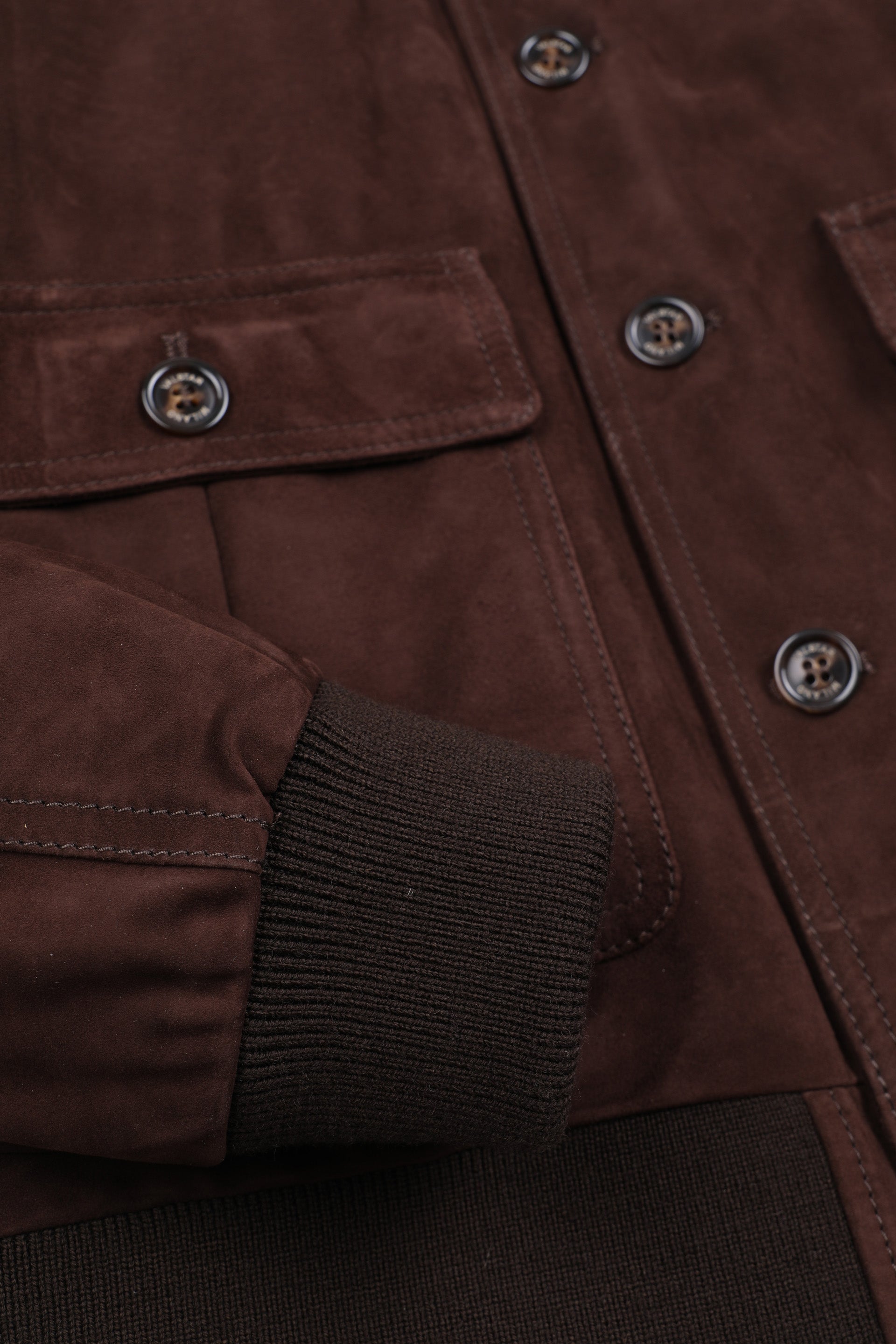 GIUBBOTTO VALSTARINO IMBOTTITO PIUMA, SUEDE - Coffee