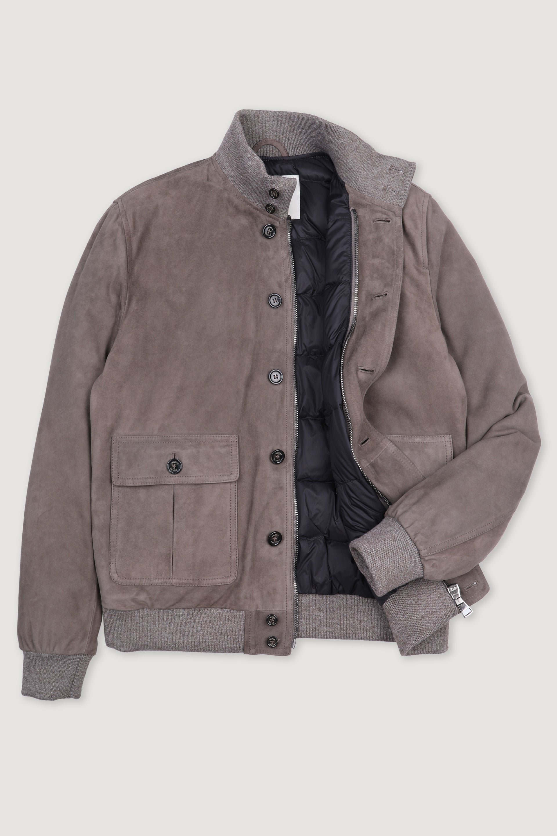 GIUBBOTTO VALSTARINO IMBOTTITO PIUMA, SUEDE - Roccia