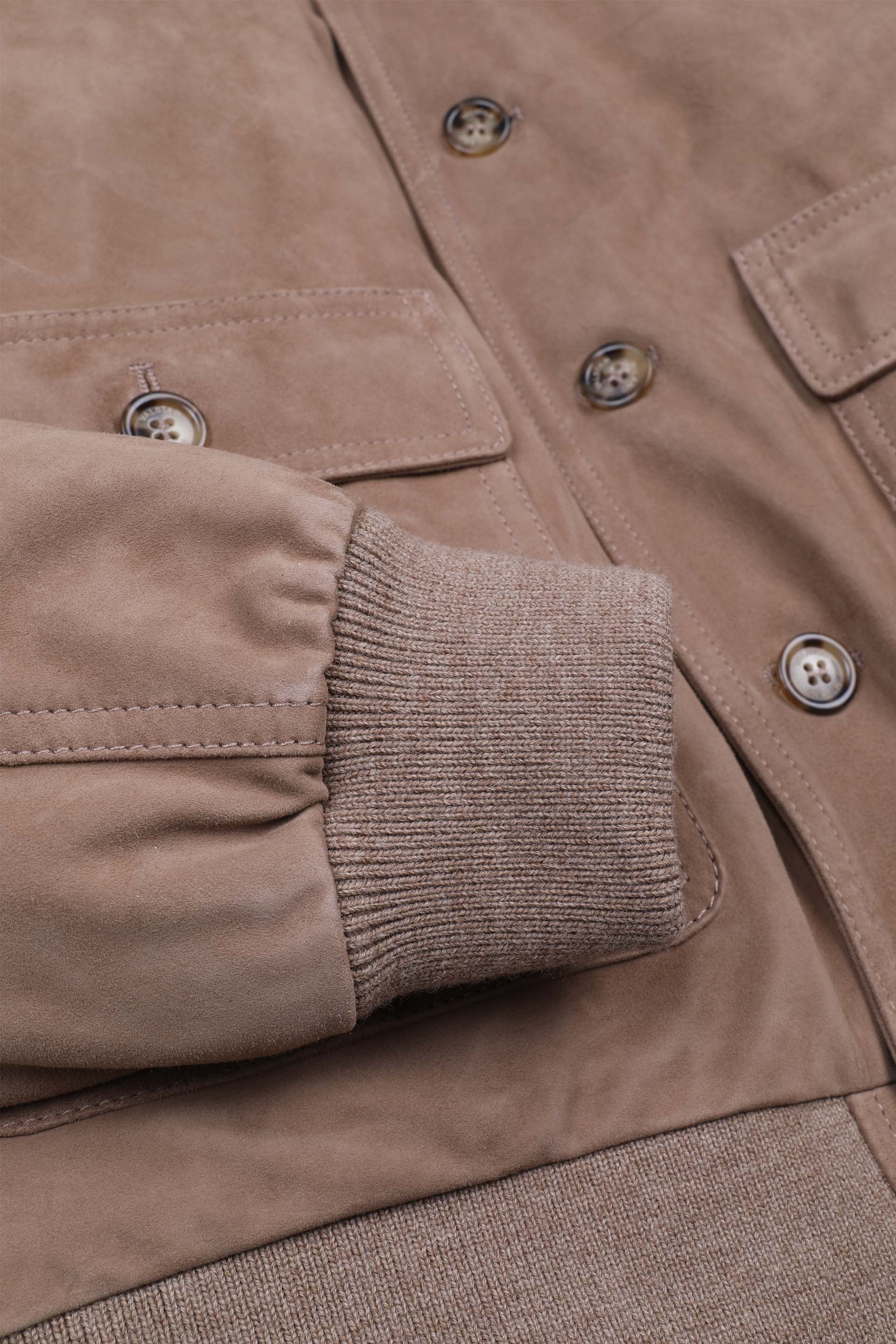 GIUBBOTTO VALSTARINO IMBOTTITO PIUMA, SUEDE - Grege