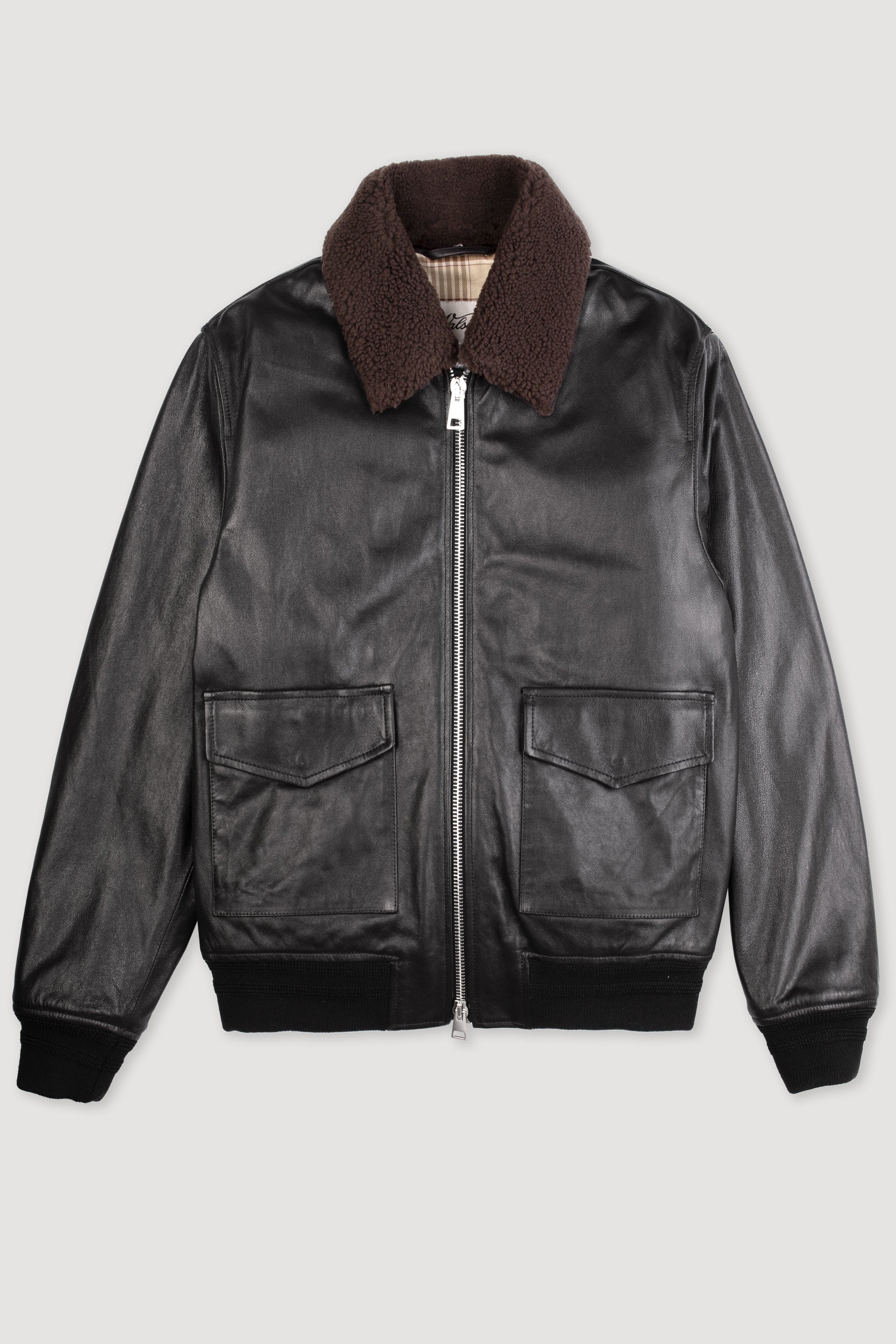 GIUBBOTTO INBOTTITO, SUEDE - Black
