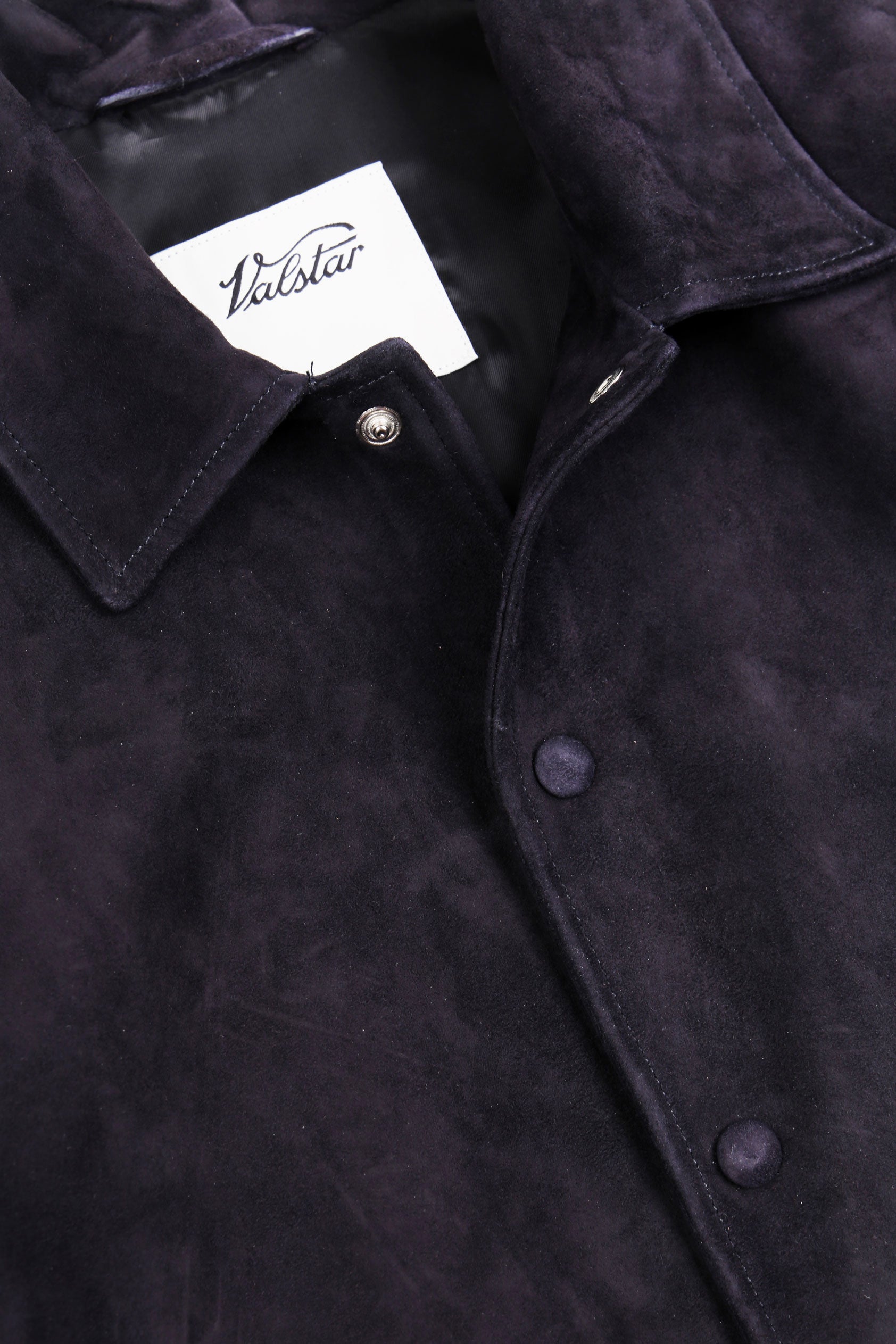 GIUBBOTTO INBOTTITO, SUEDE - Dark blue/black