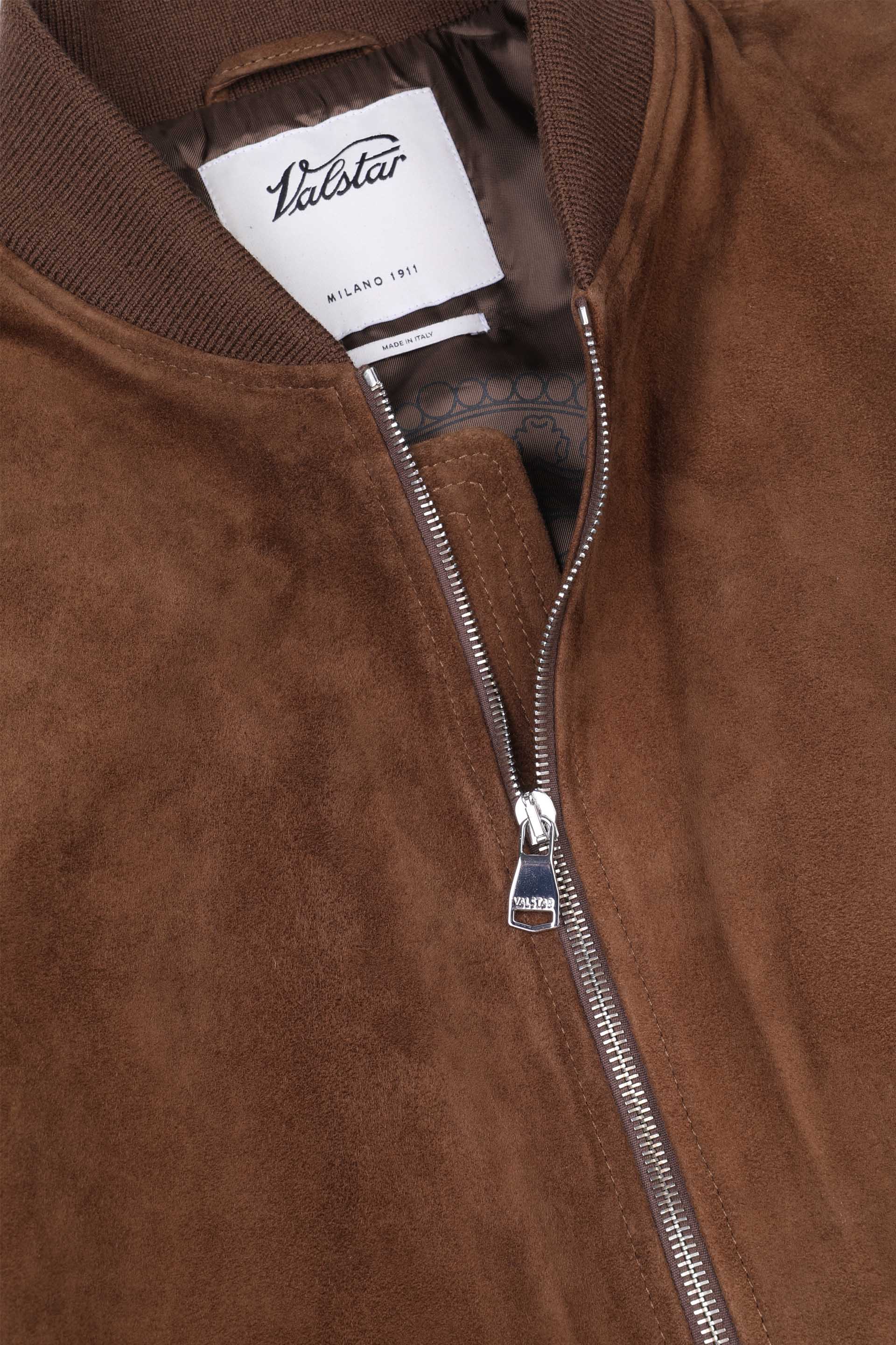 GIUBBOTTO BOMBER IMBOTTITO, LIGHT SOFT SUEDE - Sesamo