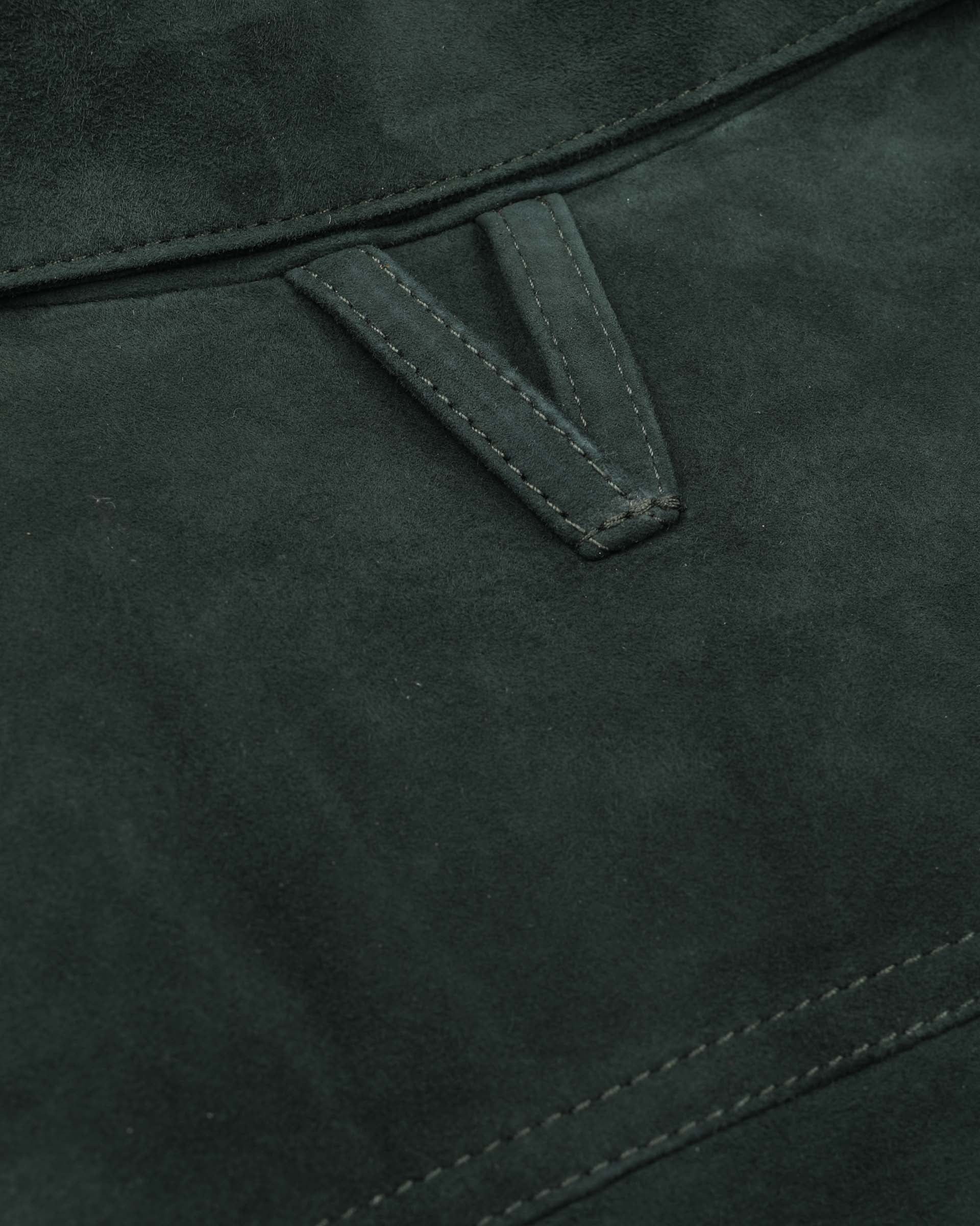 UOMO-TRUCKER JKT CON BOTTONI A CHIODO IN SUEDE, IMBOTTITO - Verdone