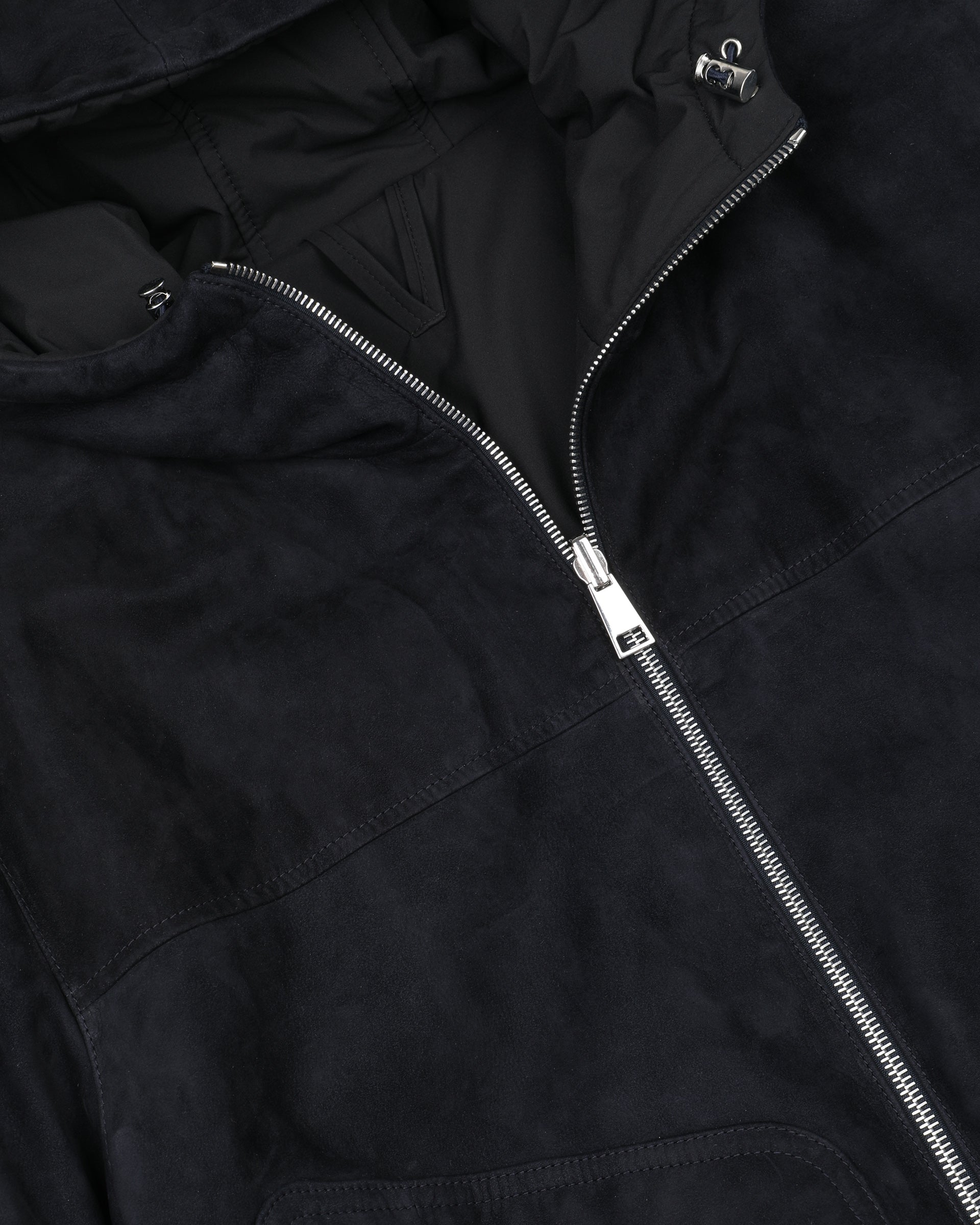 Giubbotto Coyle reversibile con cappuccio in suede e tessuto waterproof - Blu