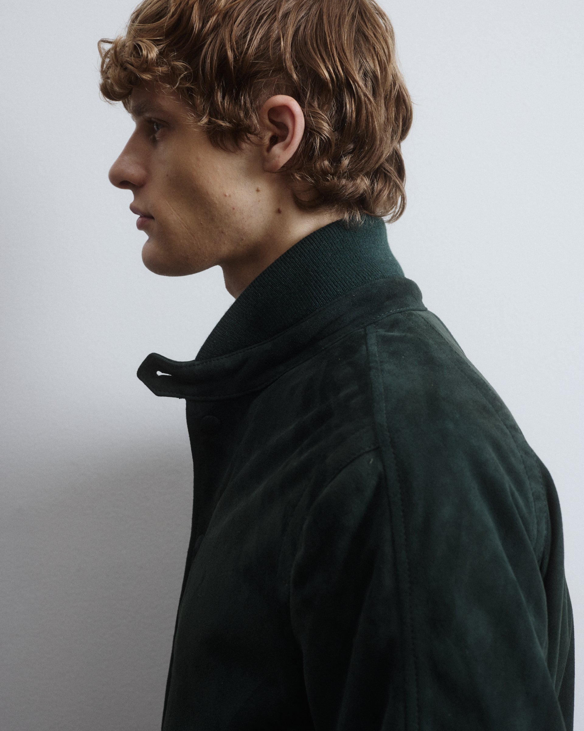 Giubbotto bomber Voyd in suede, imbottito. Verde - Verdone