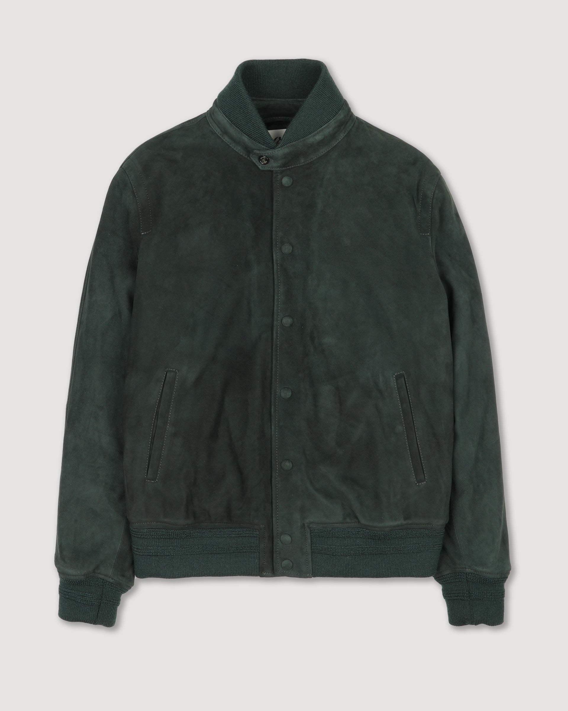 Giubbotto bomber Voyd in suede, imbottito. Verde - Verdone