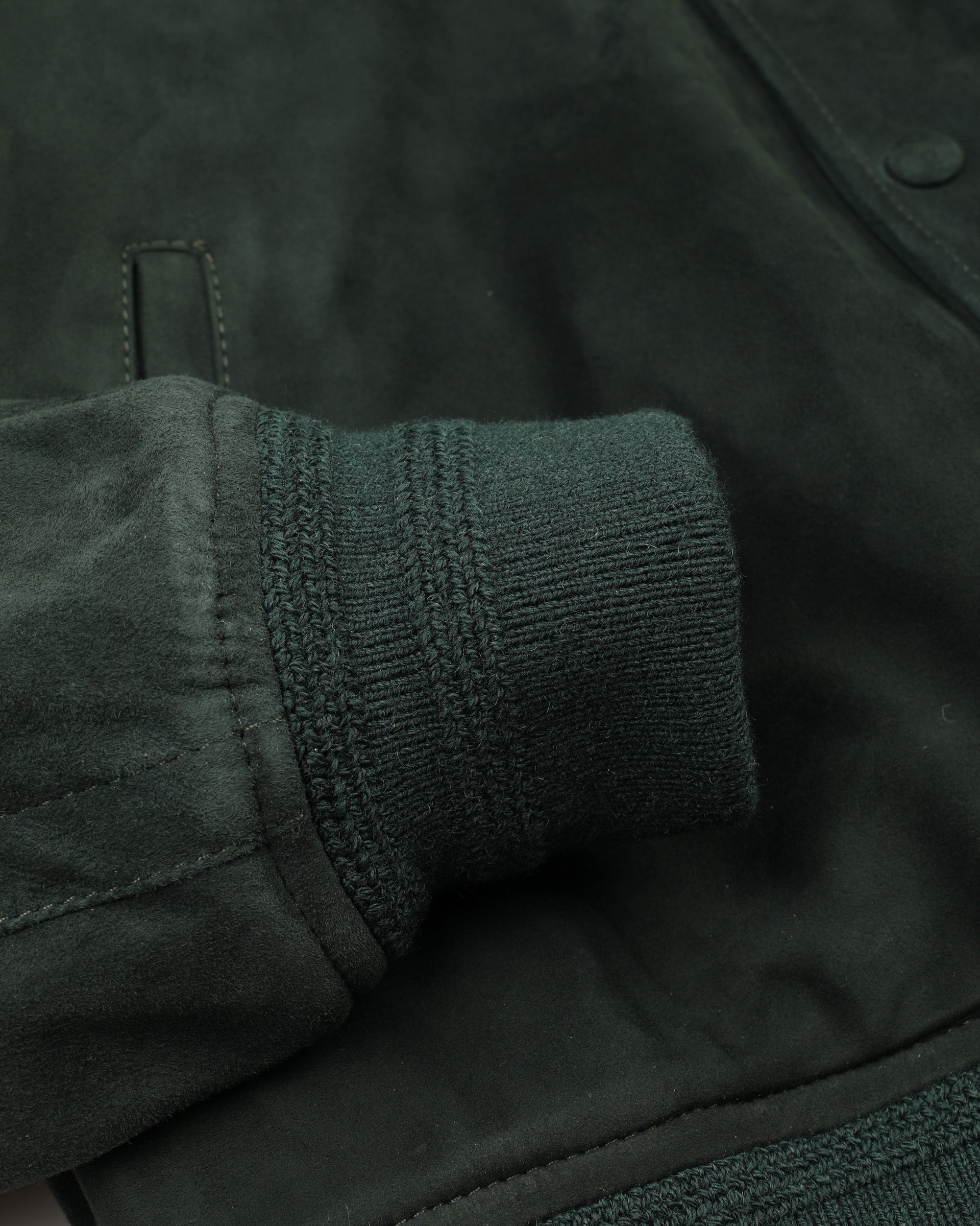 Giubbotto bomber Voyd in suede, imbottito. Verde - Verdone