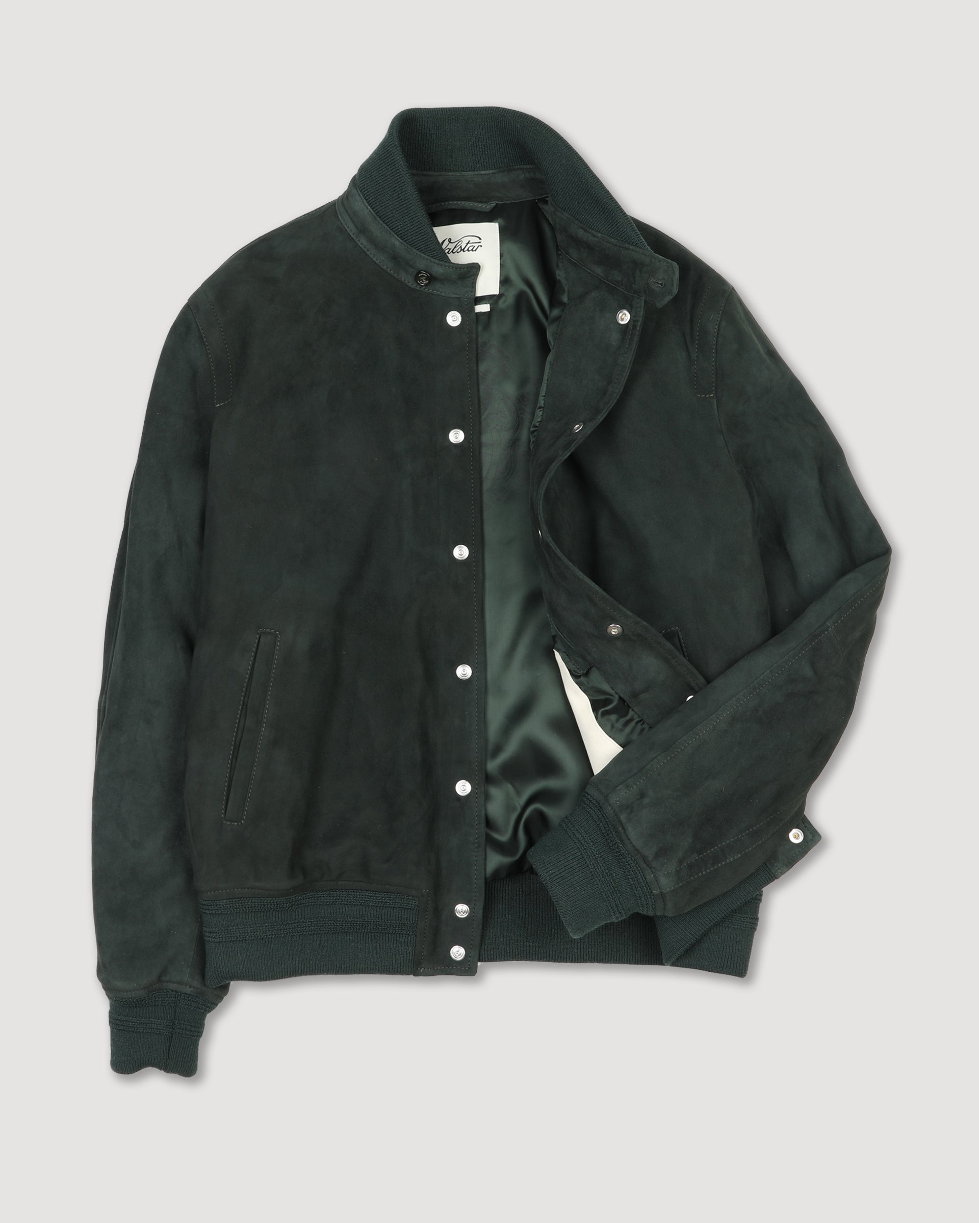 Giubbotto bomber Voyd in suede, imbottito. Verde - Verdone