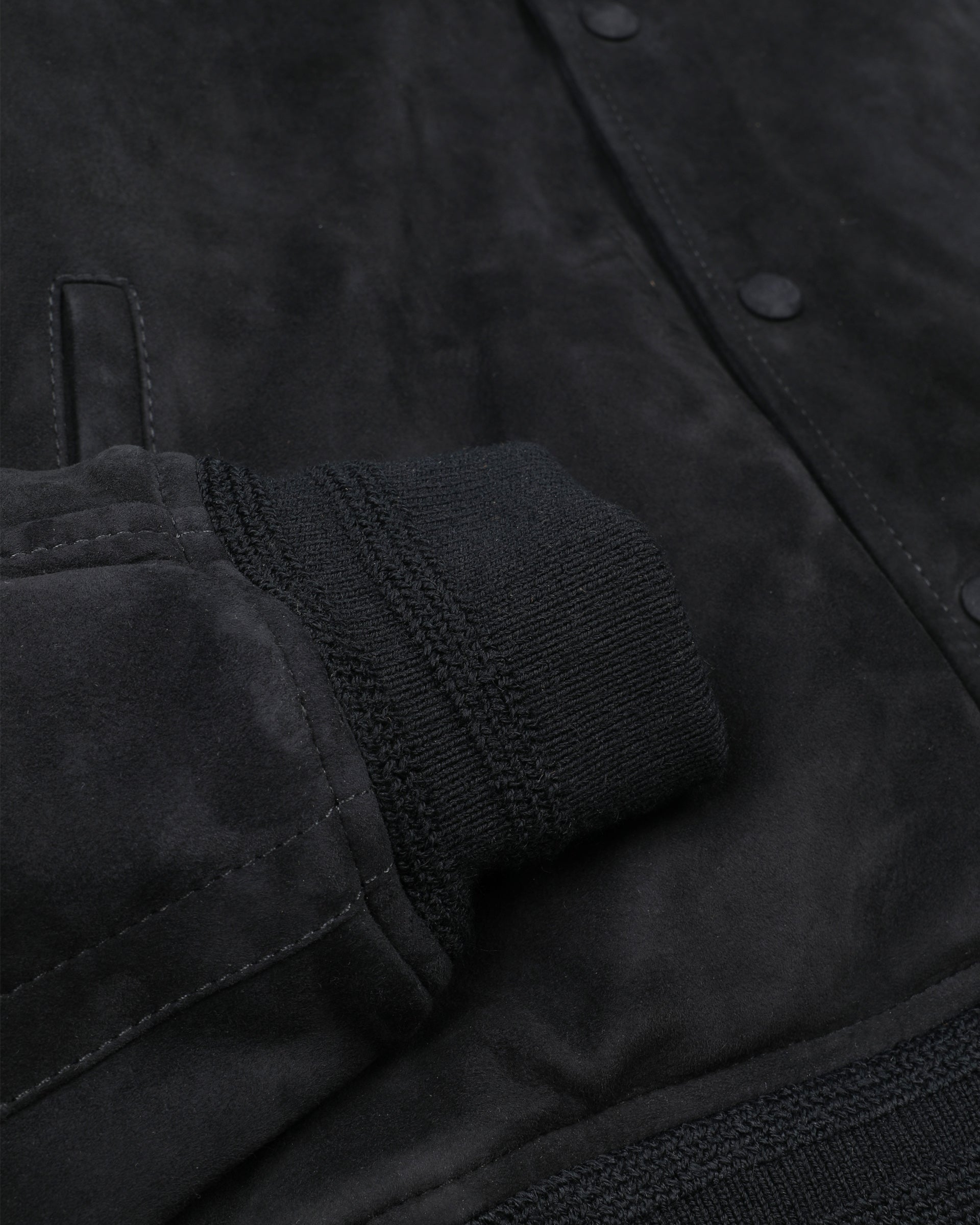Giubbotto bomber Voyd in suede, imbottito. Blu - Dark blue