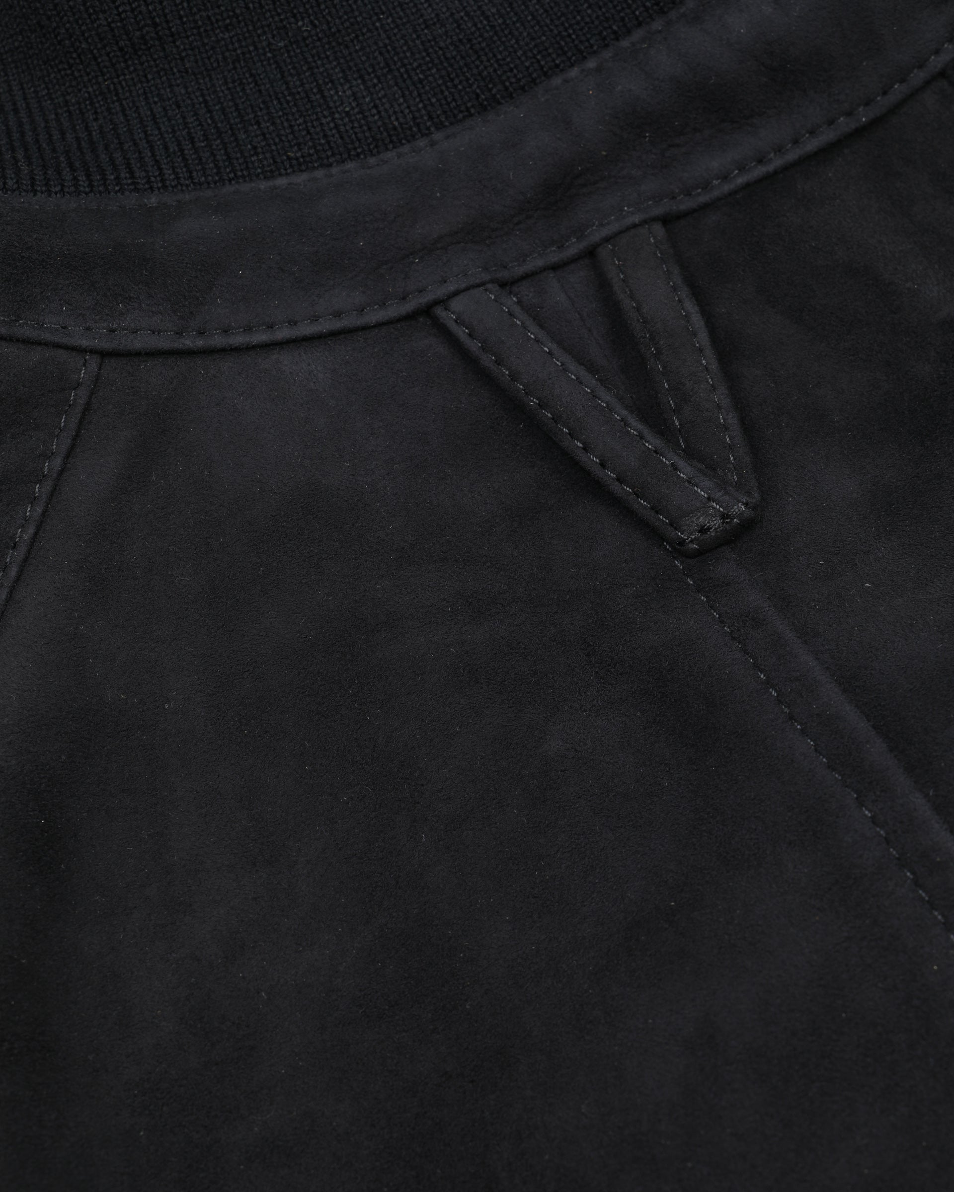 Giubbotto bomber Voyd in suede, imbottito. Blu - Dark blue